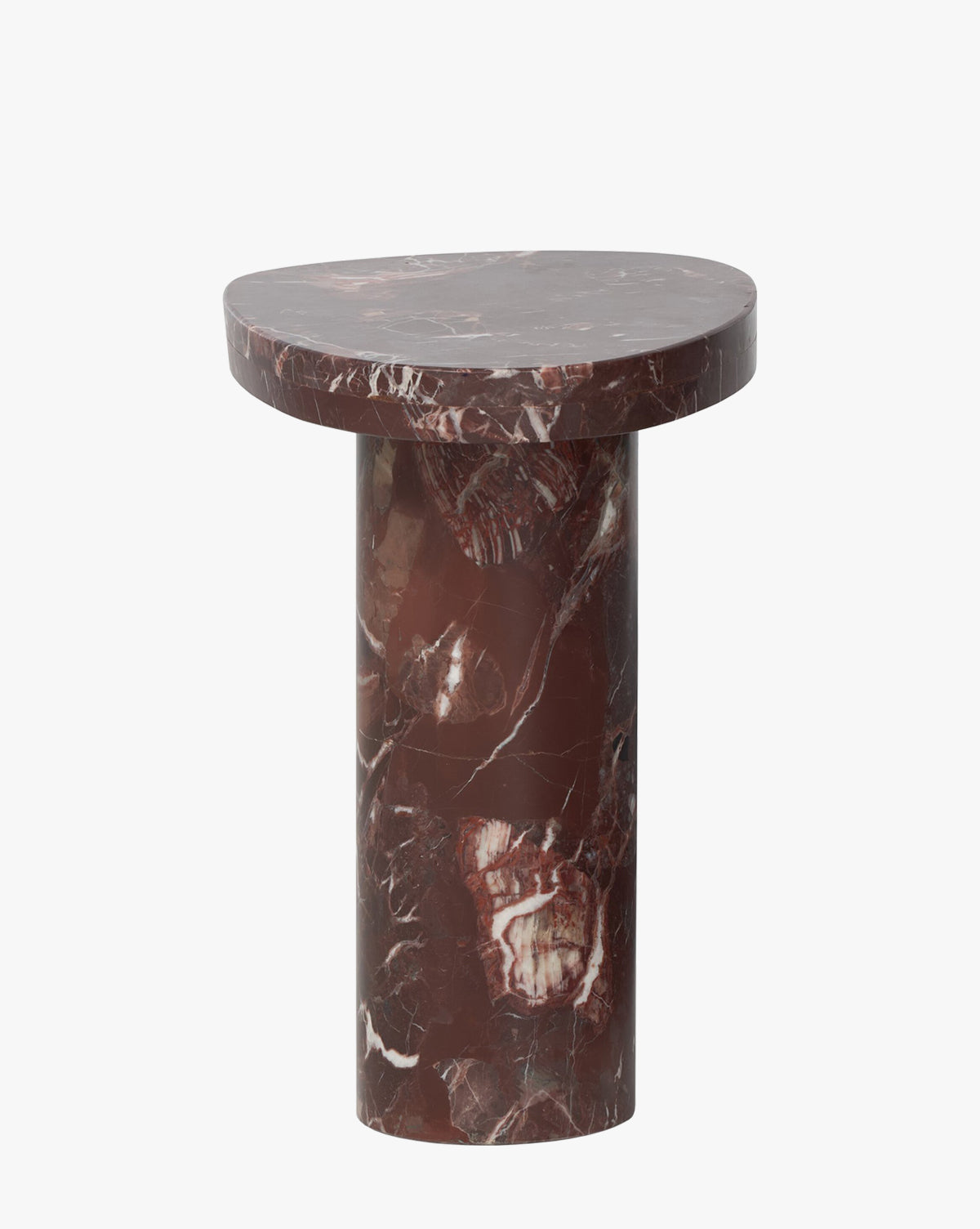 Merlot Marble End Table