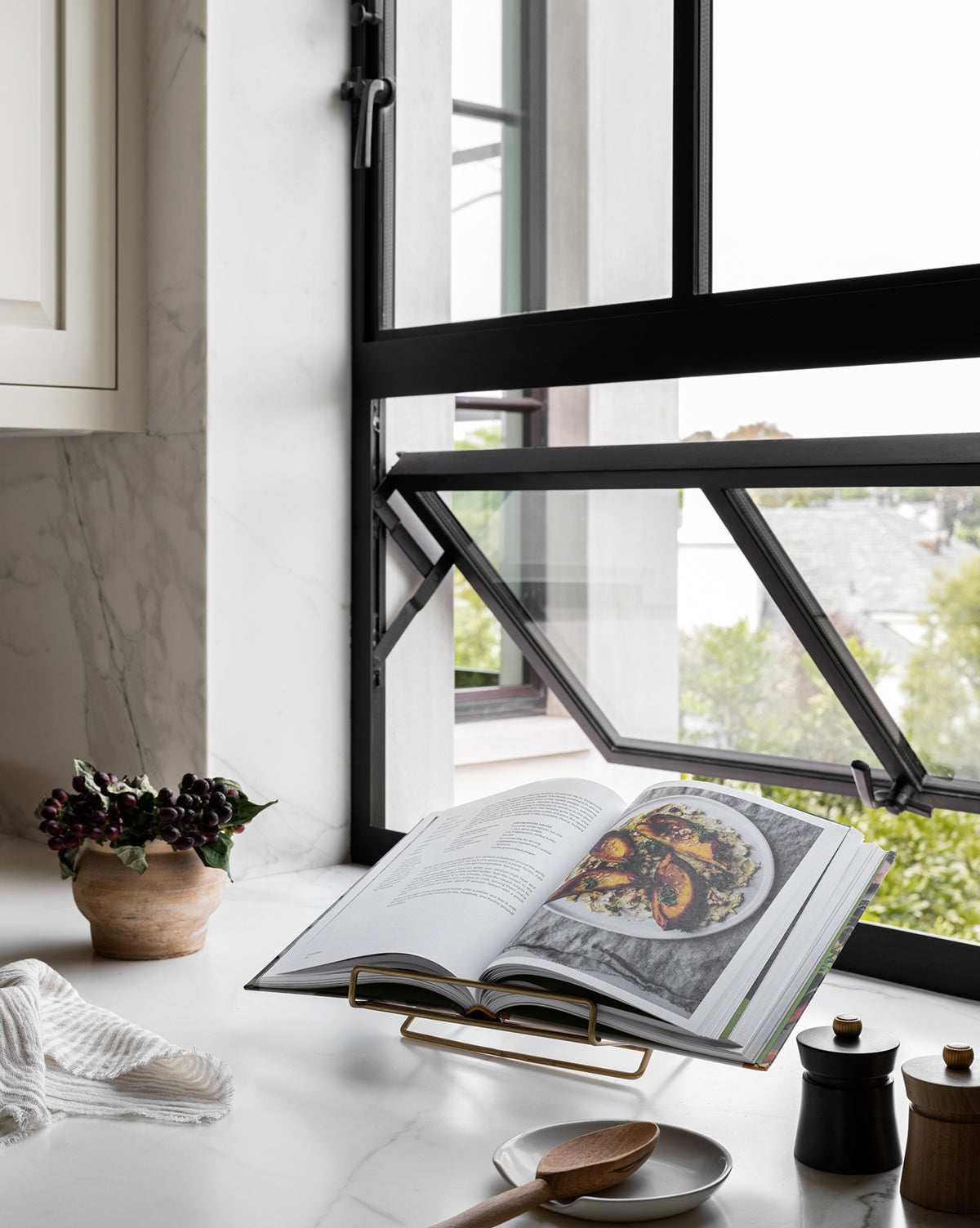 Brass Cookbook Holder