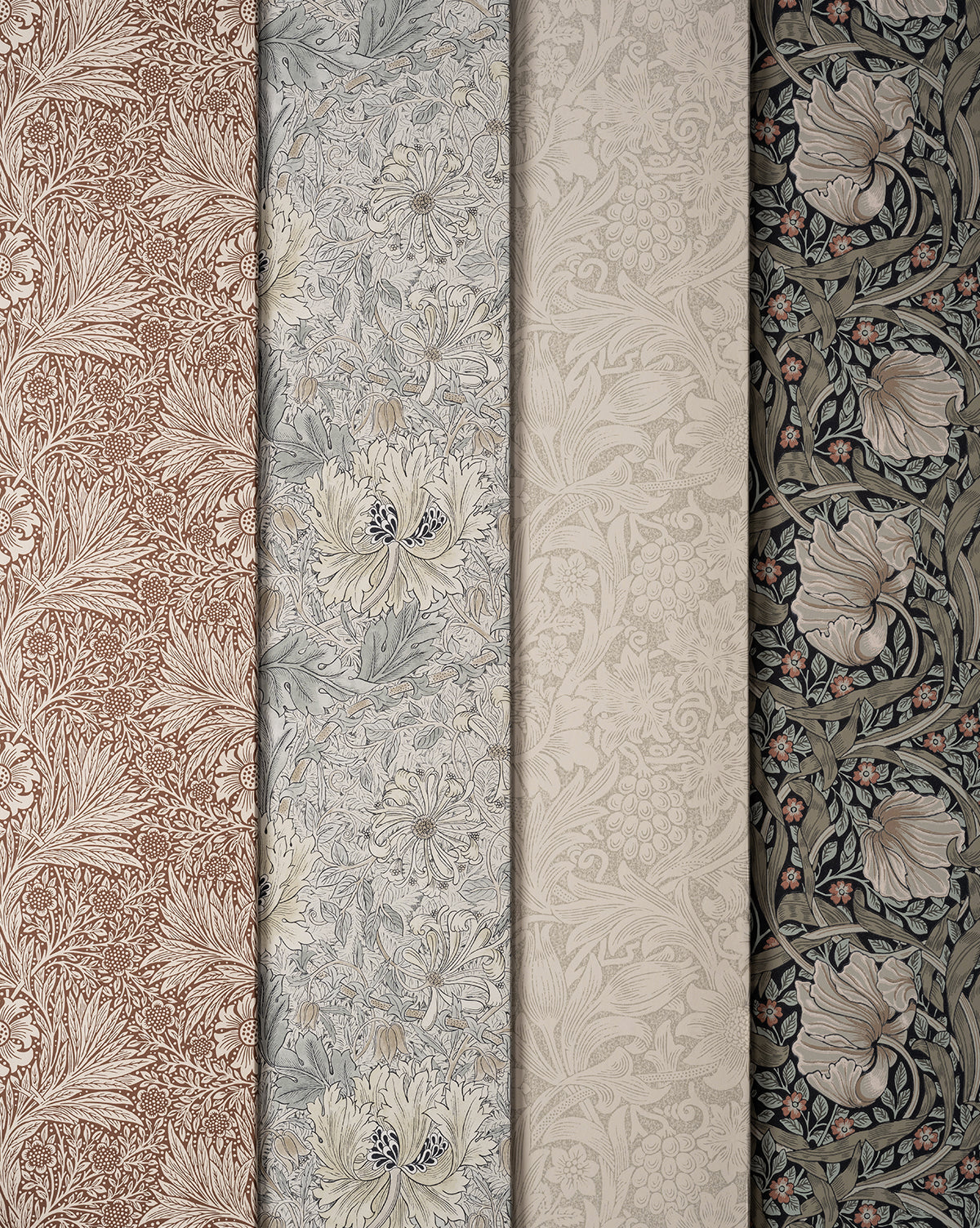 Morris & Co. x McGee & Co. Pimpernel Ink Wallpaper