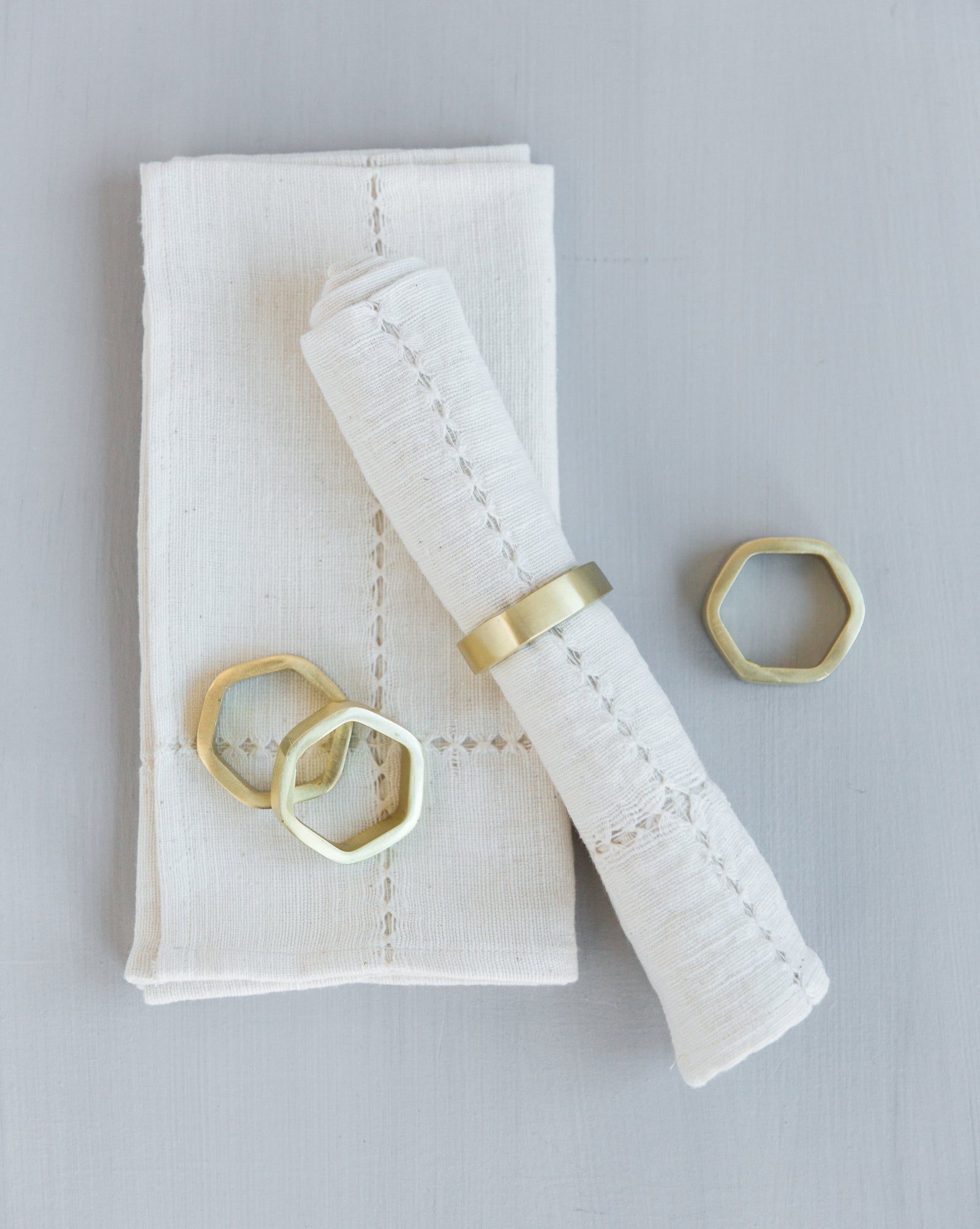 Hexagon Napkin Ring (Set of 4)