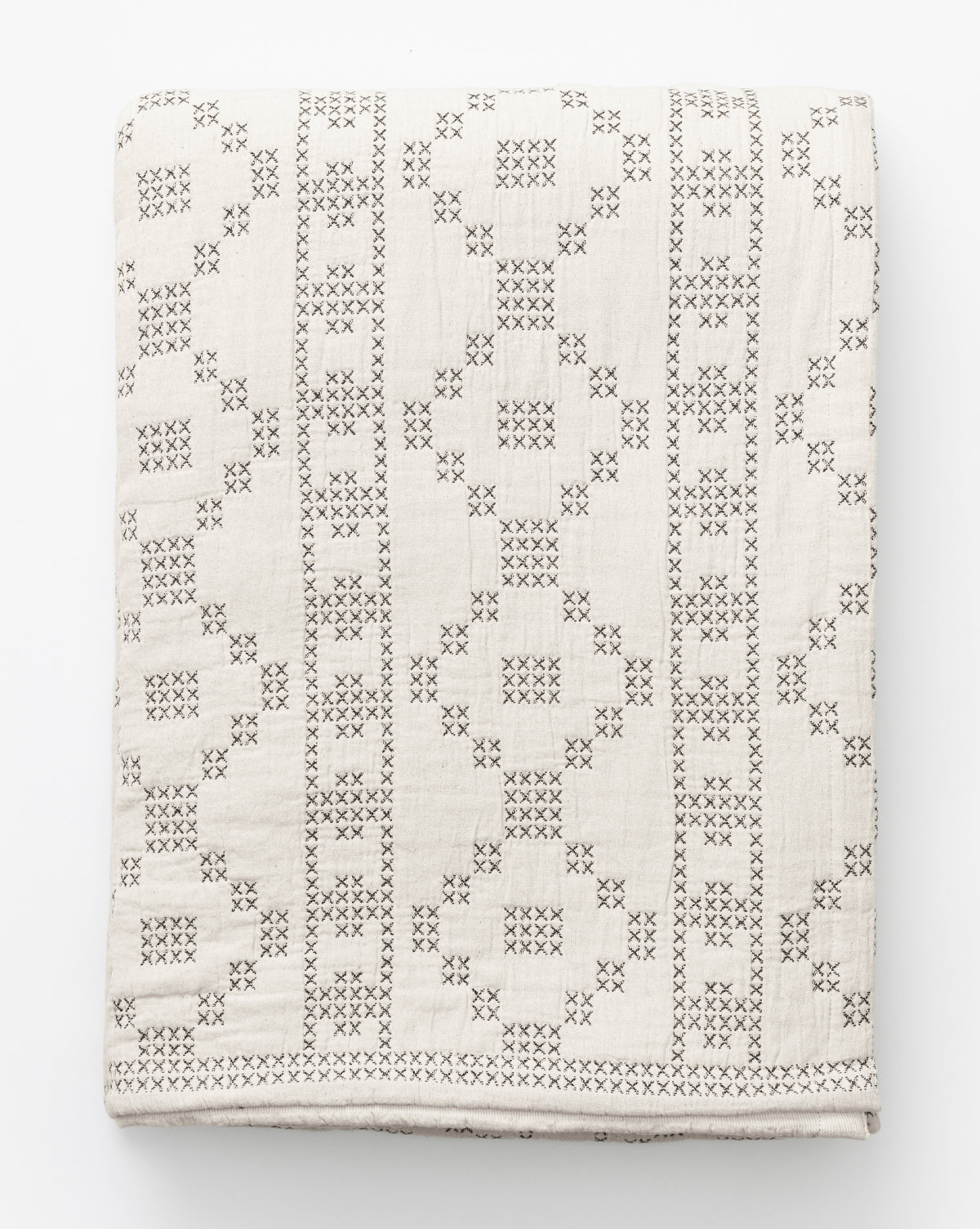 McGee to & Co. jacquard woven lightweight coverlet.