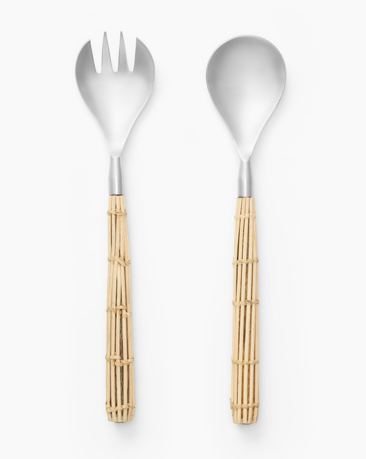 Rattan Salad Servers