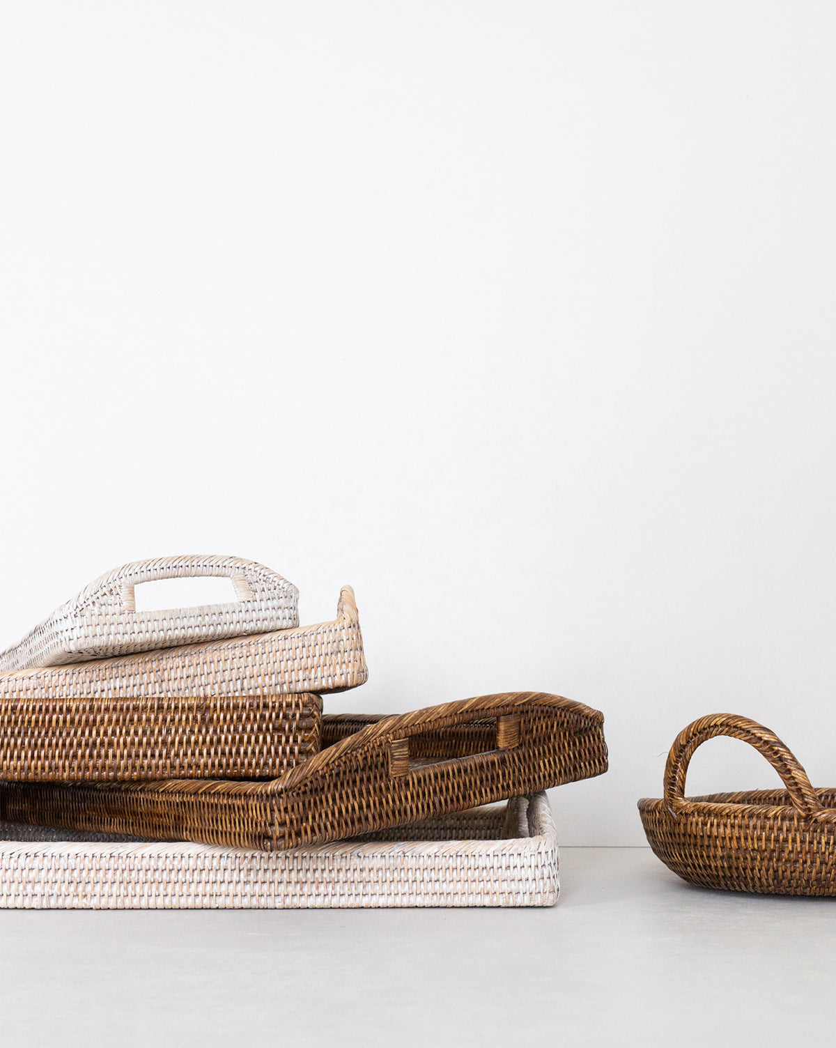 Deep Rattan Tray
