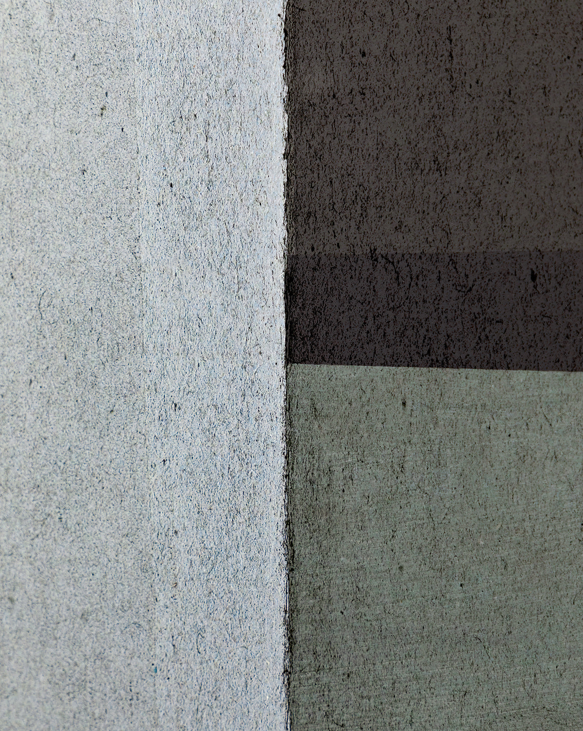 Safe by Dan Hobday is a textured abstract wall art with light and dark gray divisions, available as a giclee print in a rustic walnut frame.