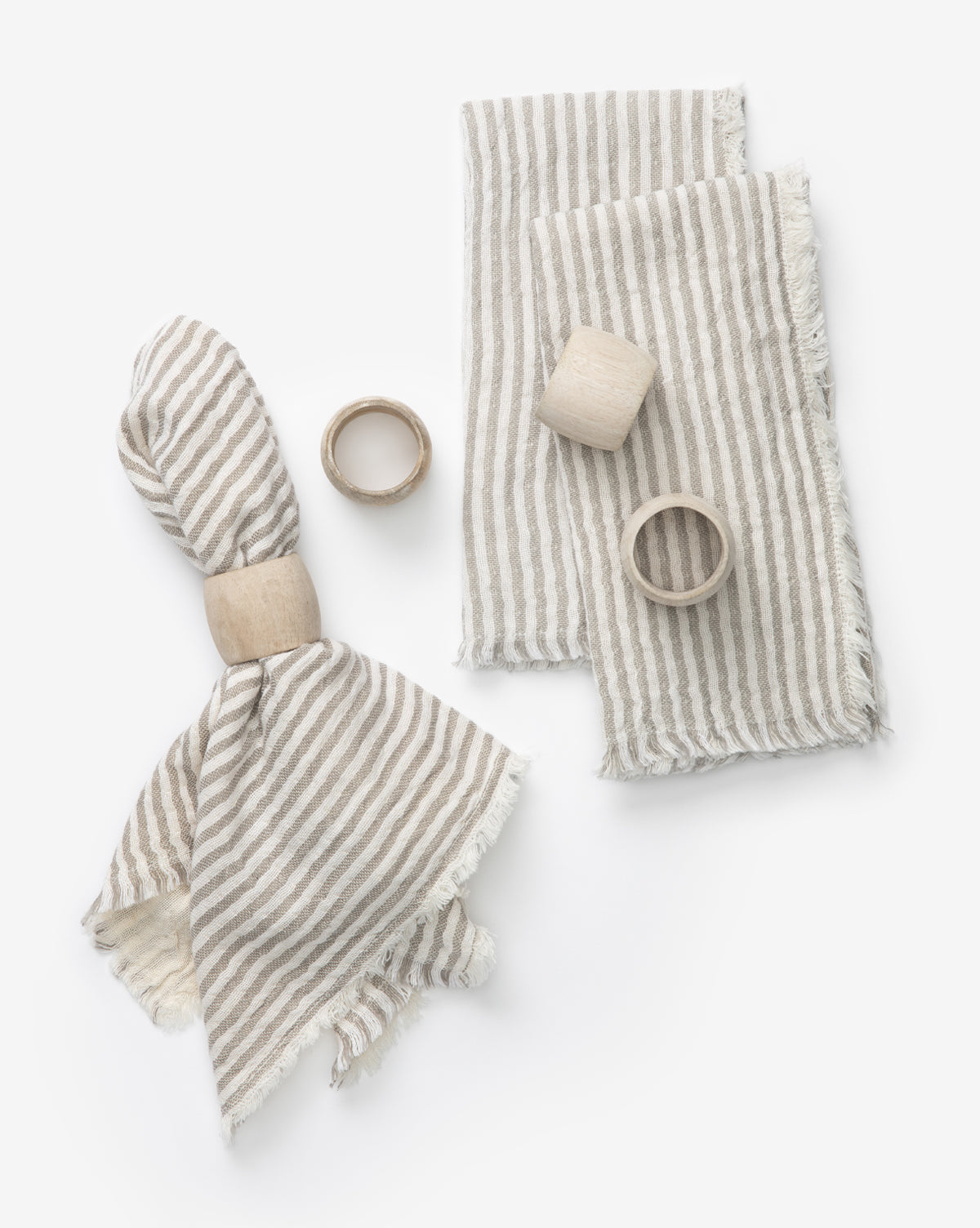 Striped Fringe Napkins