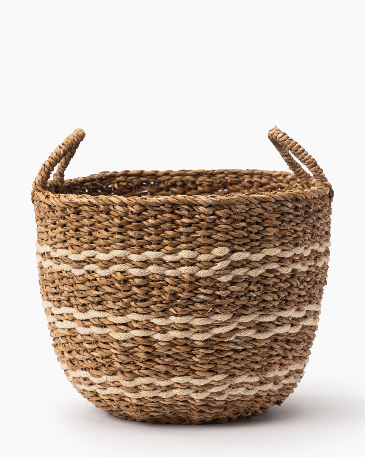 Striped Seagrass Basket