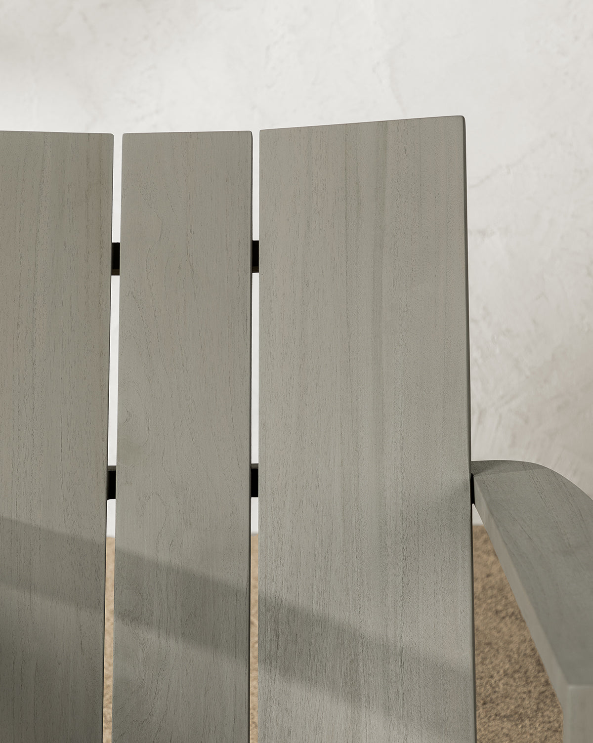 Triby Gray Teak Outdoor Lounge Chair