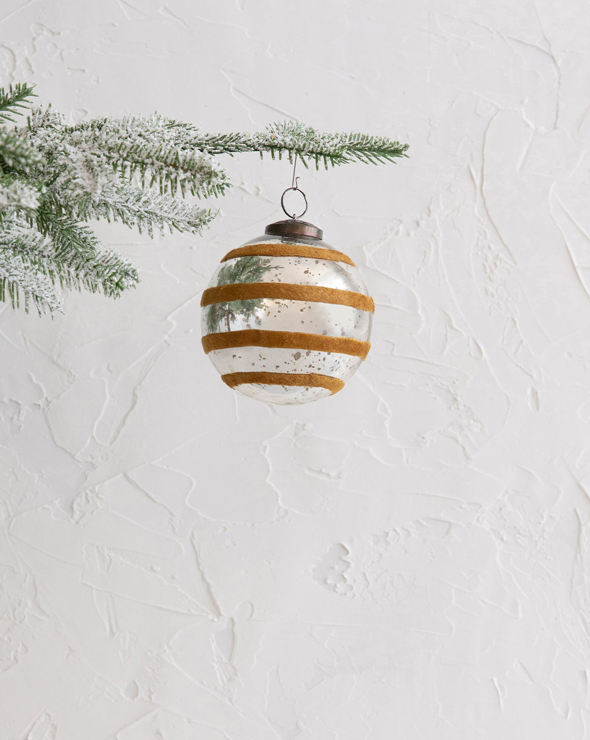 Velvet Striped Ornament