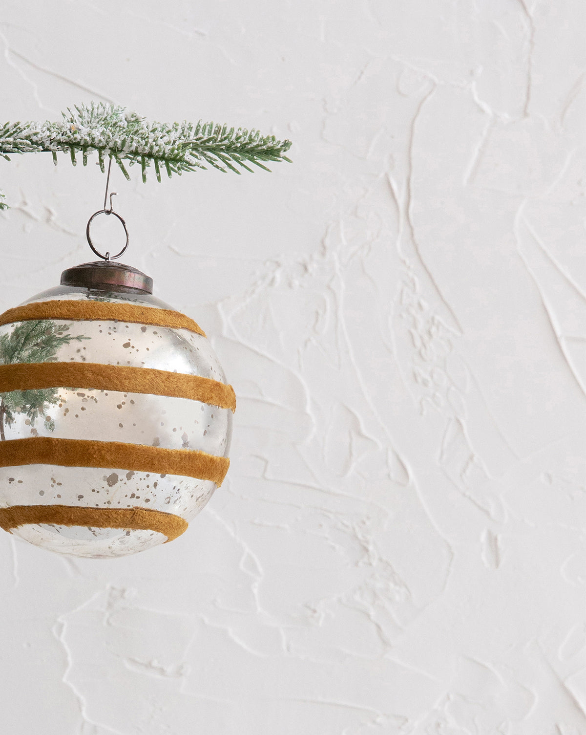 Velvet Striped Ornament