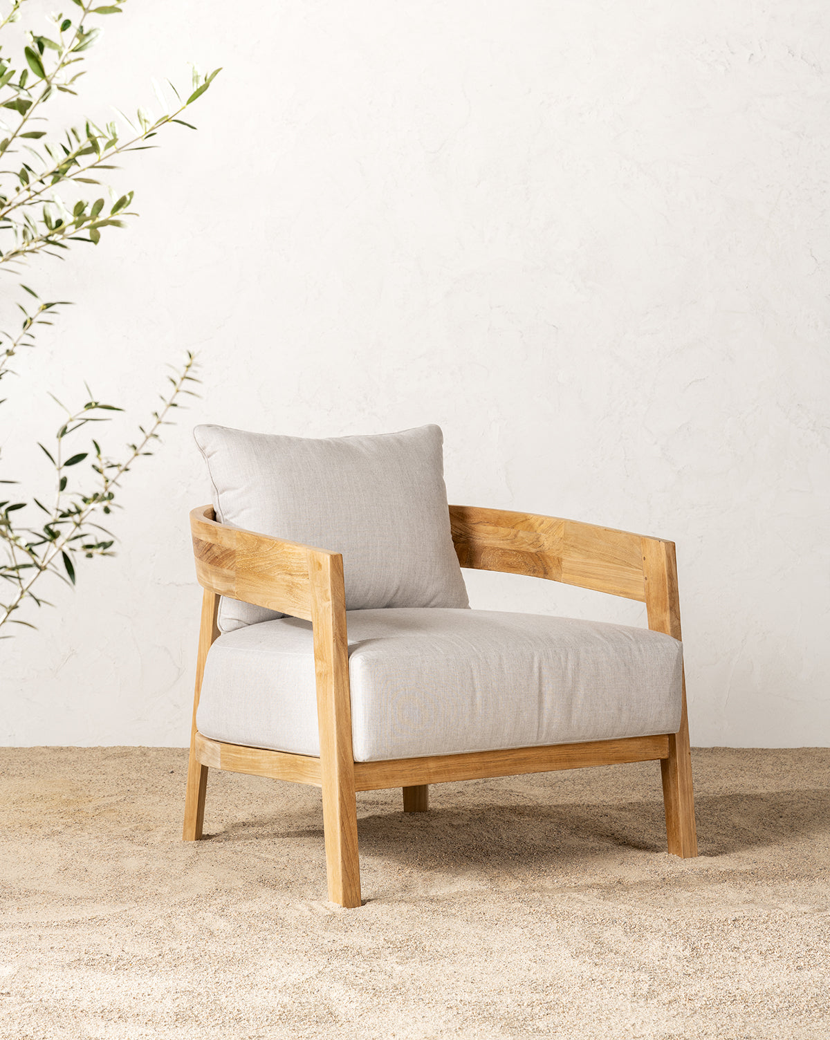 Vento Teak Outdoor Lounge Chair