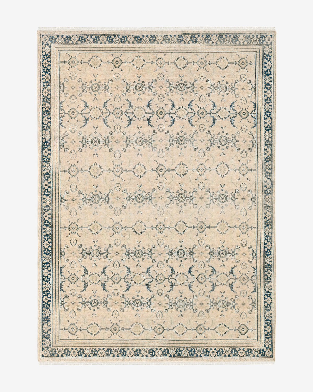 hand knotted rugs, hand knotted wool rugs, wool rugs, wool modern rugs, blue vintage rug