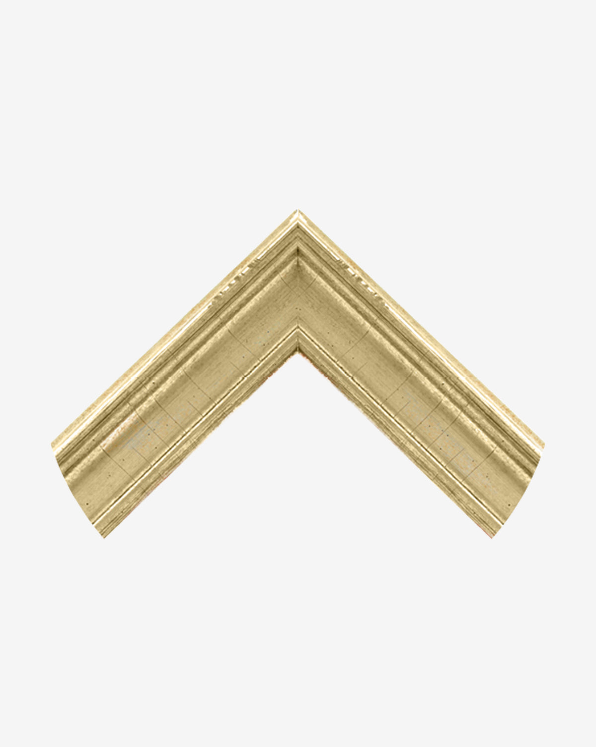 The Village Impression frame features a gold, ornate, vintage-inspired corner with a right-angle joint, displayed against a plain white background.