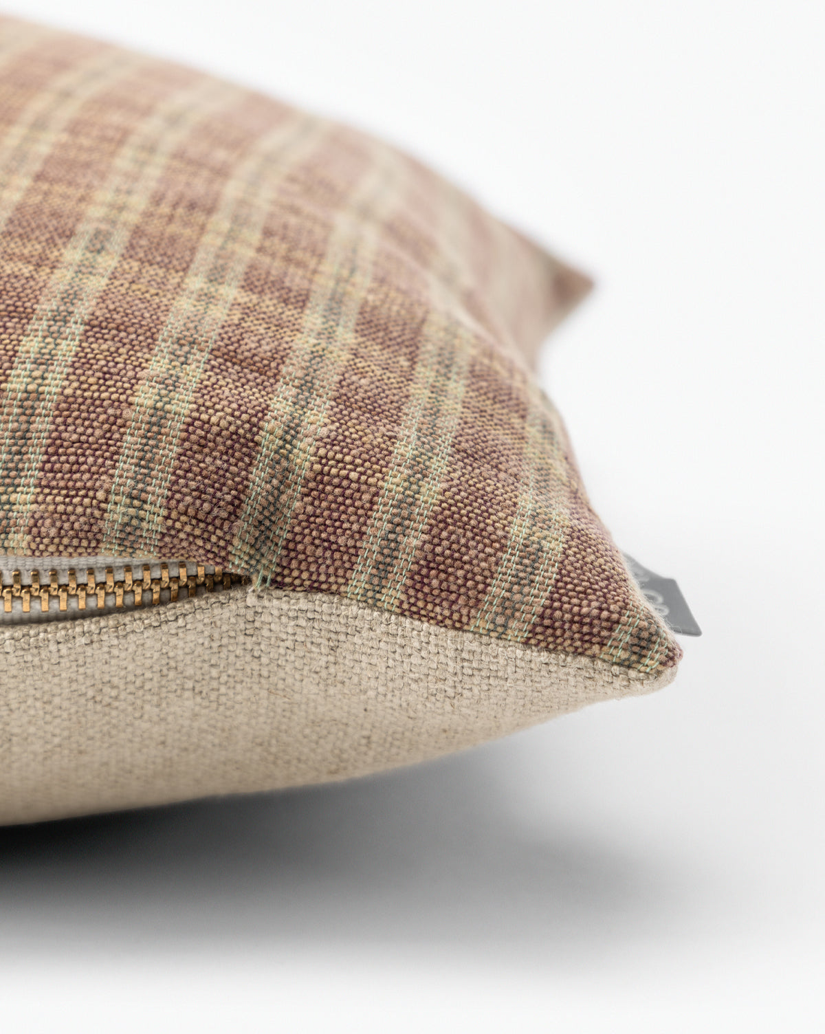 Vintage Deep Red Plaid Pillow Cover