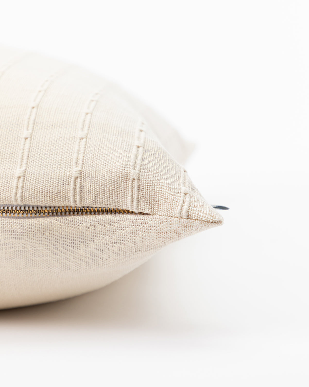 Vintage Embroidered Stripe Pillow Cover No. 5