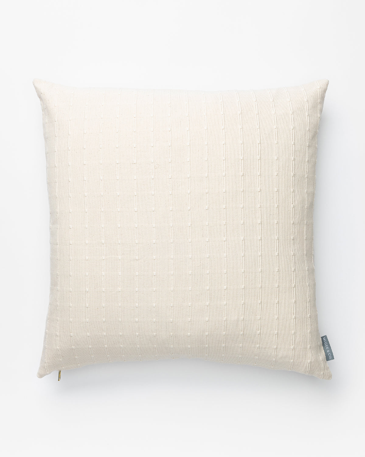 Vintage Embroidered Stripe Pillow Cover No. 5