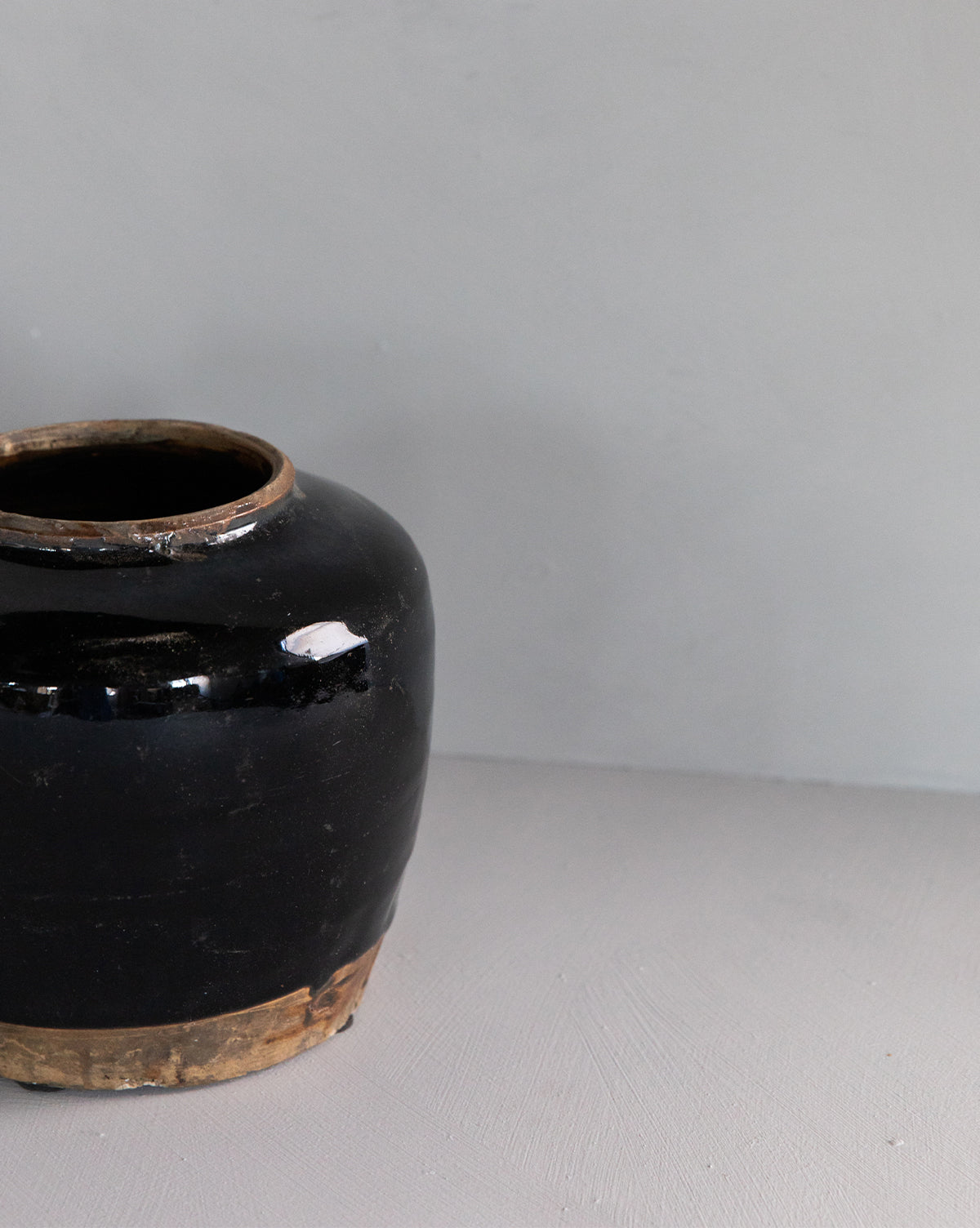 Vintage Glazed Oil Pot