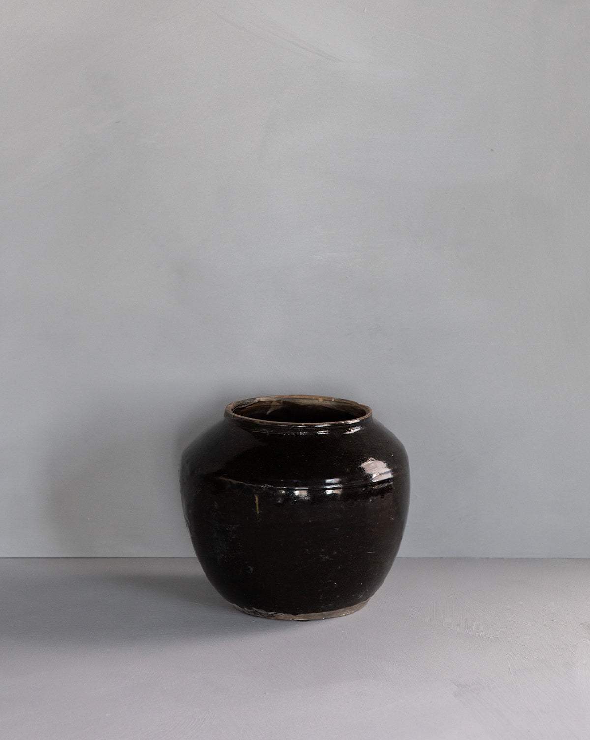 Vintage Glazed Oil Pot
