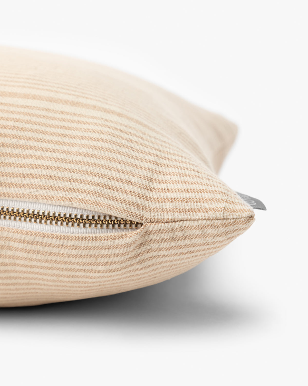 Vintage Light Brown Stripe Pillow Cover