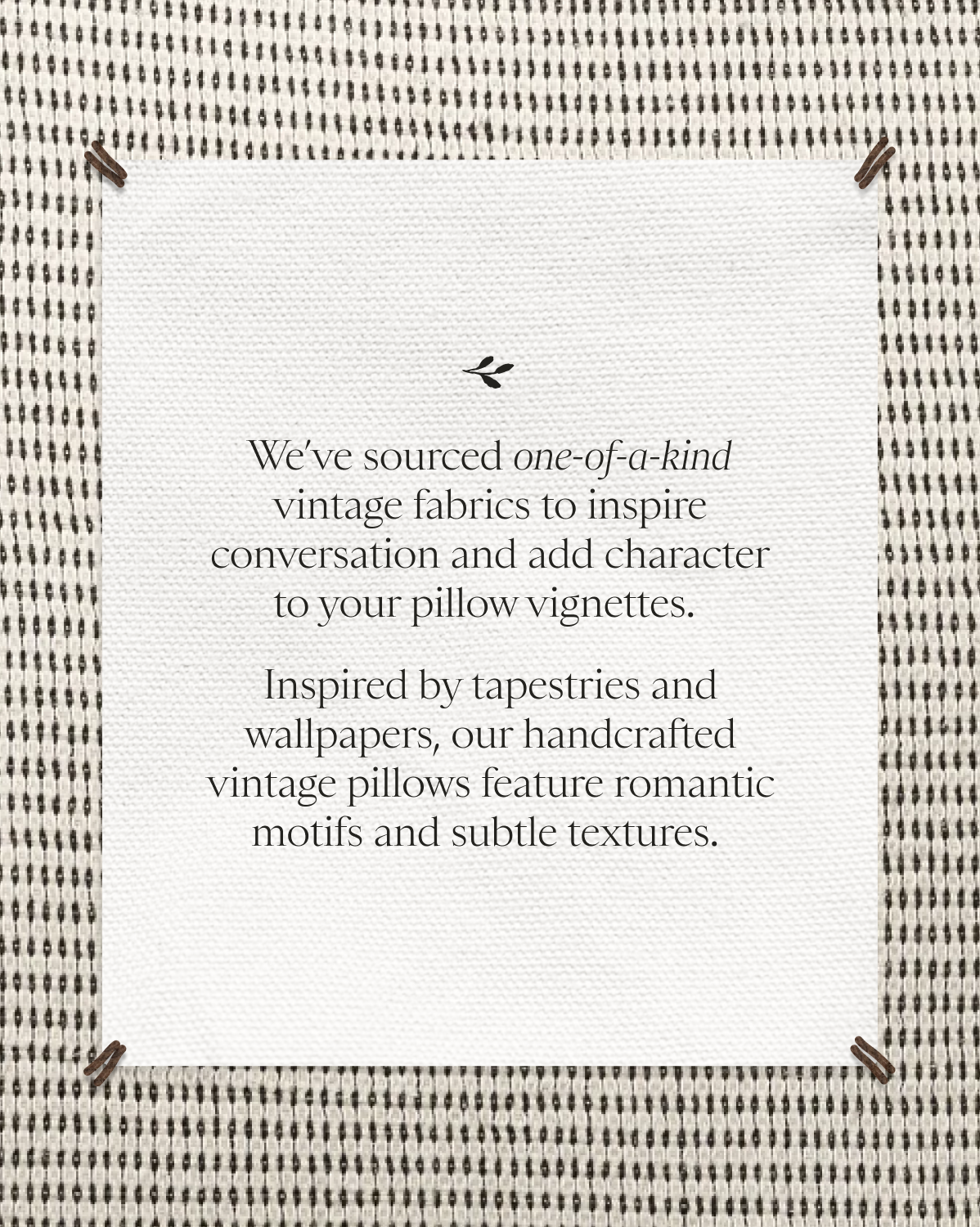 Vintage Textured Black & White Pillow Cover