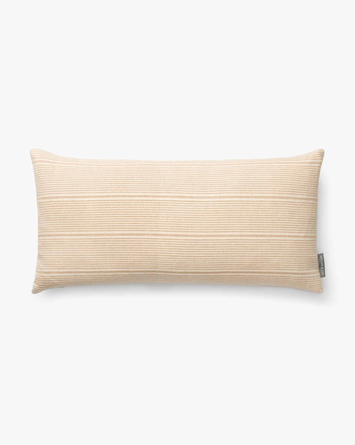 Vintage Light Brown Stripe Pillow Cover