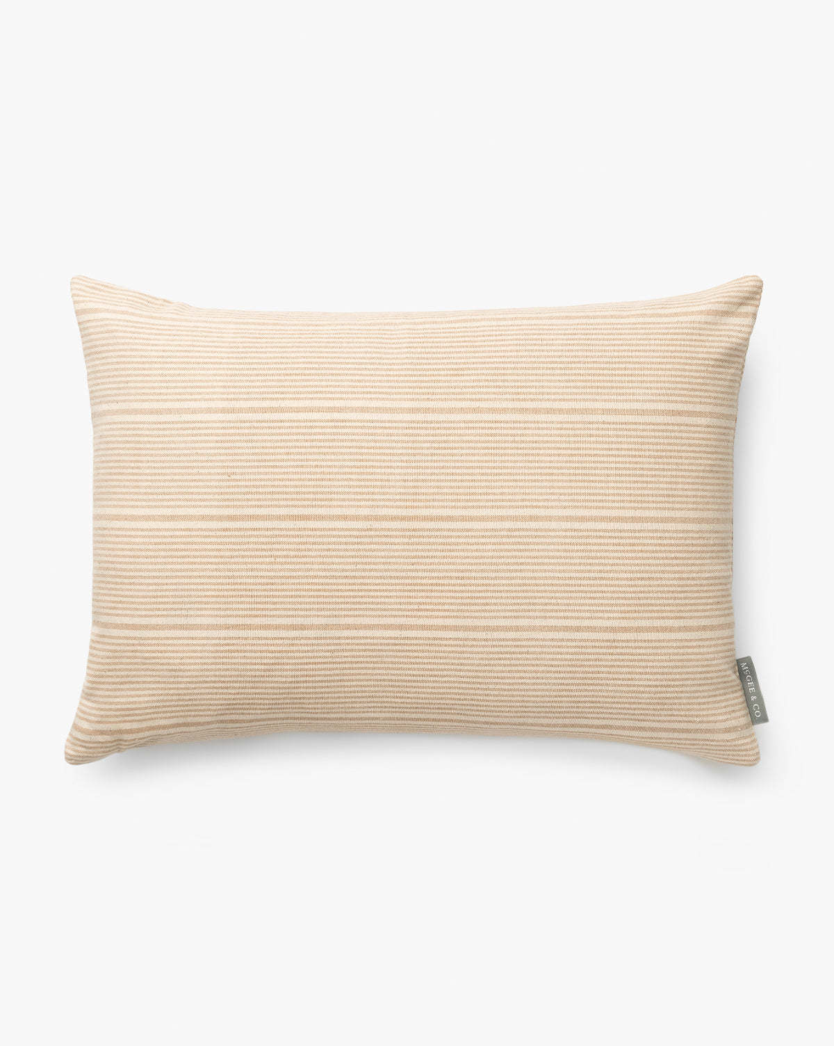 Vintage Light Brown Stripe Pillow Cover