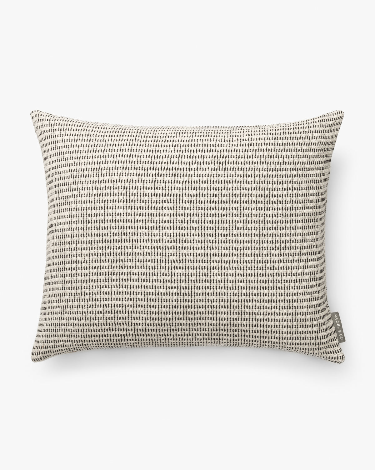 Vintage Textured Black & White Pillow Cover