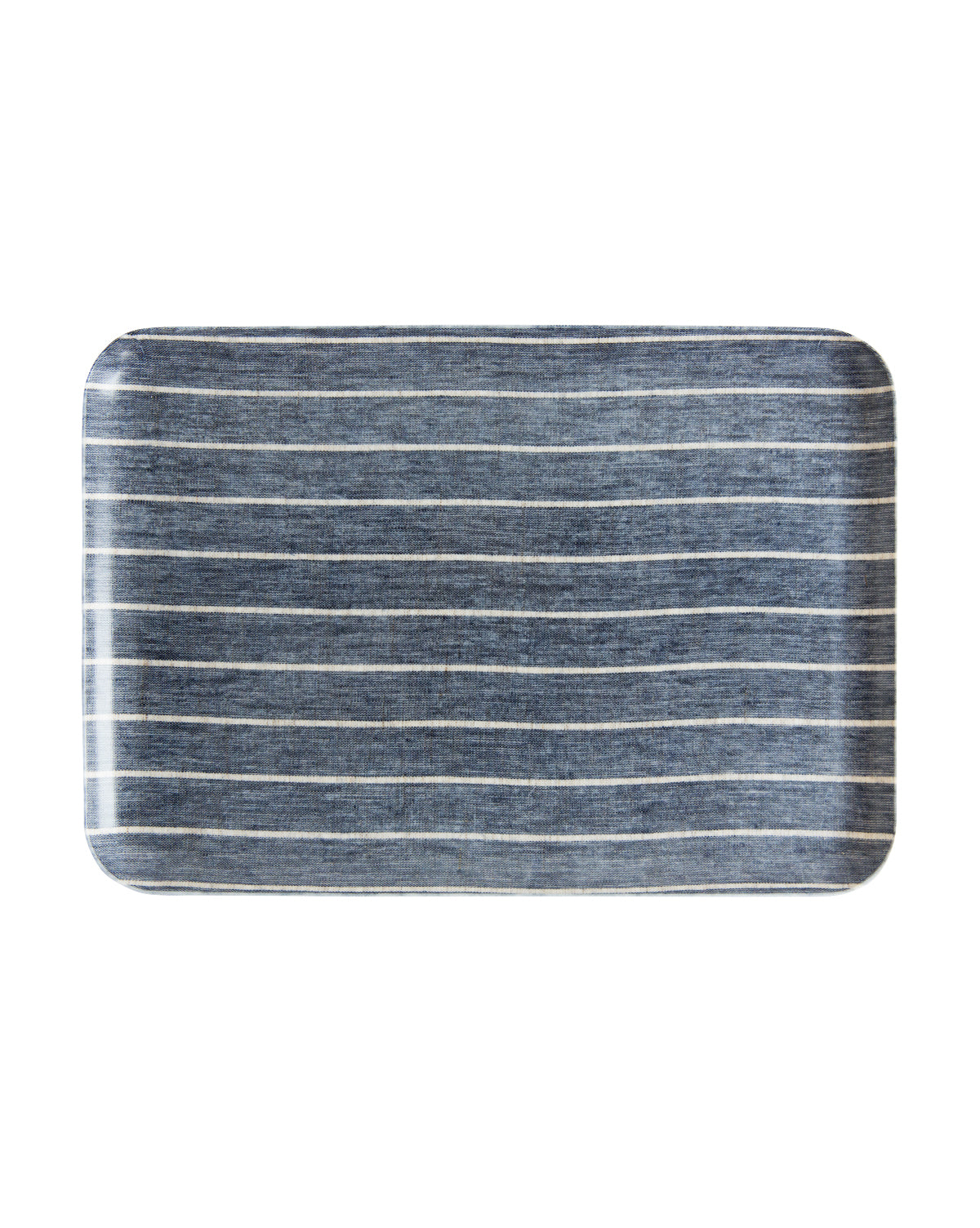 Wide Stripe Linen Tray