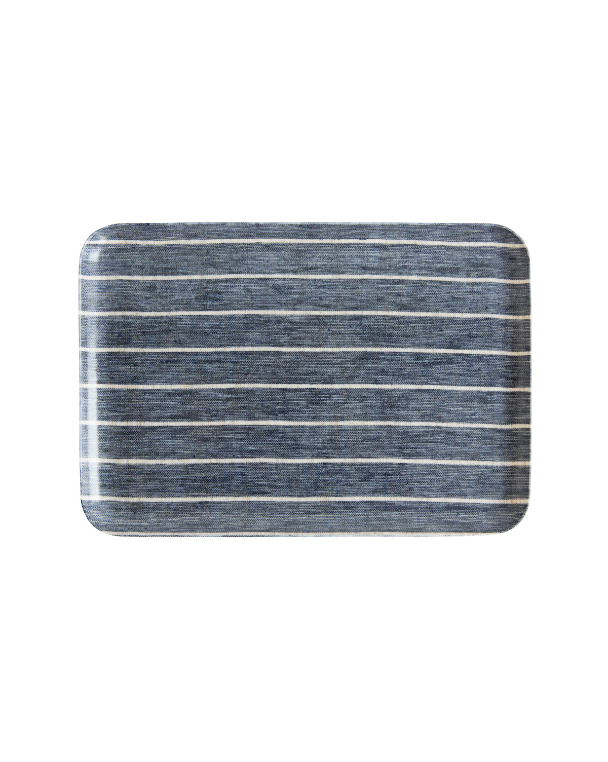 Wide Stripe Linen Tray