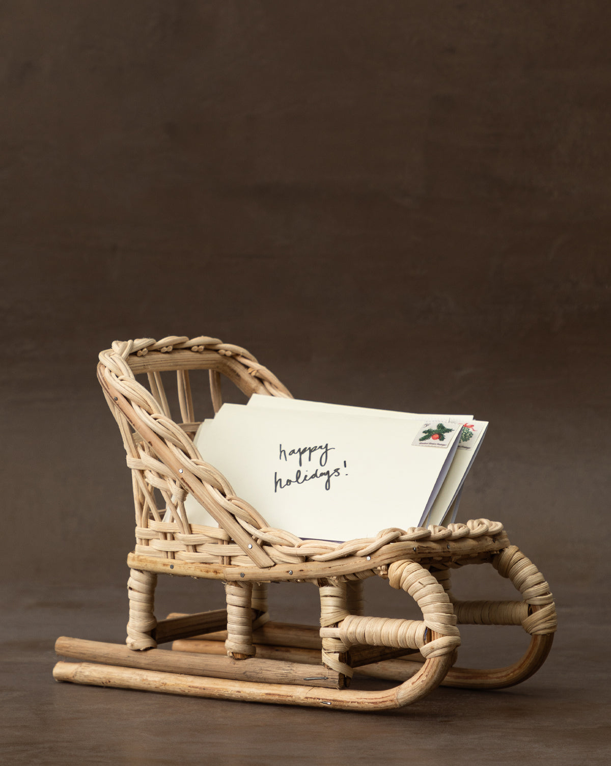 Woven Rattan Sleigh