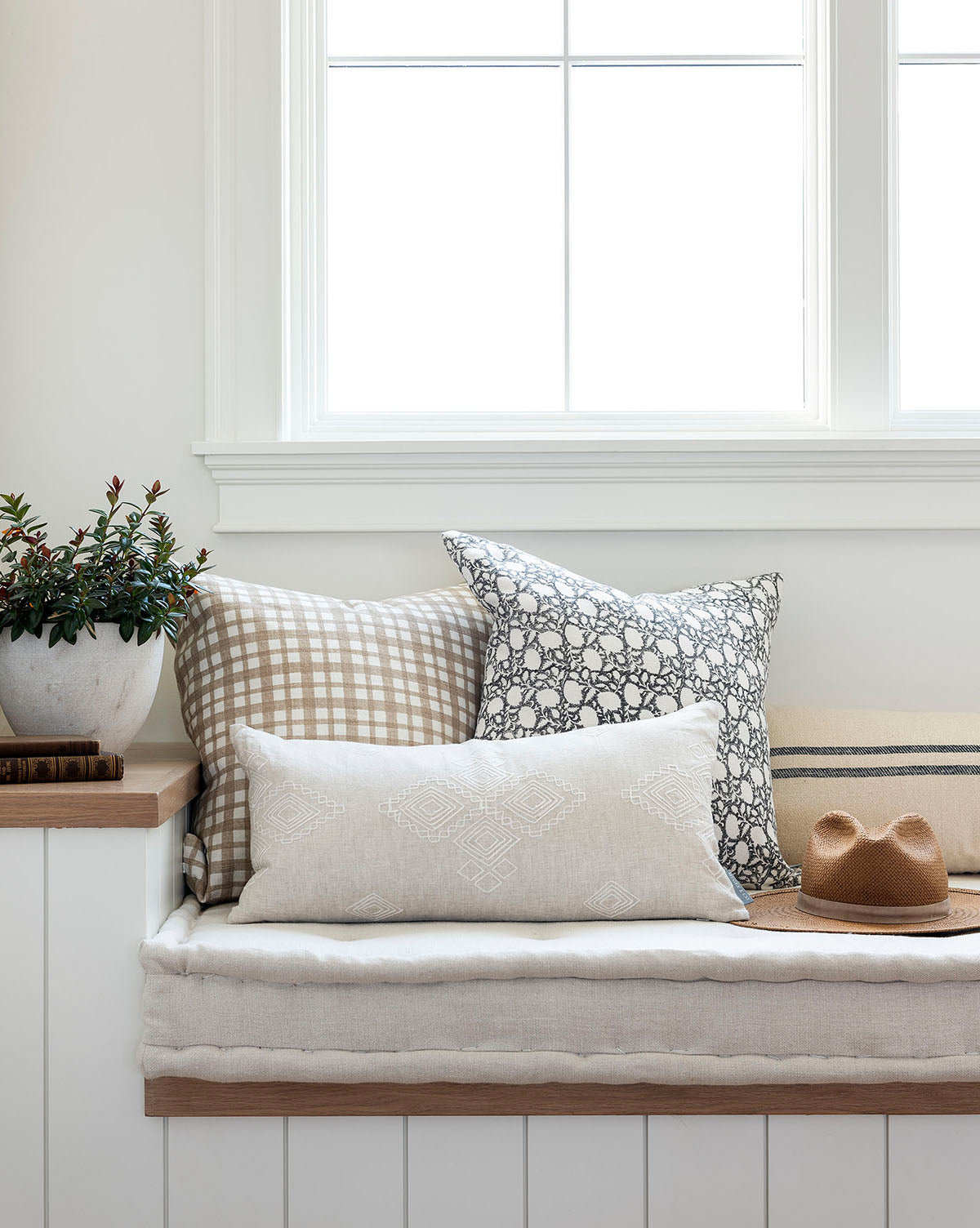 Clara Block Print Pillow Cover