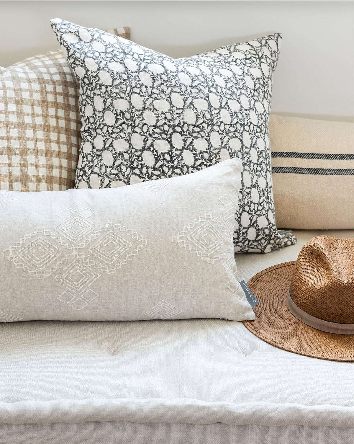 Clara Block Print Pillow Cover