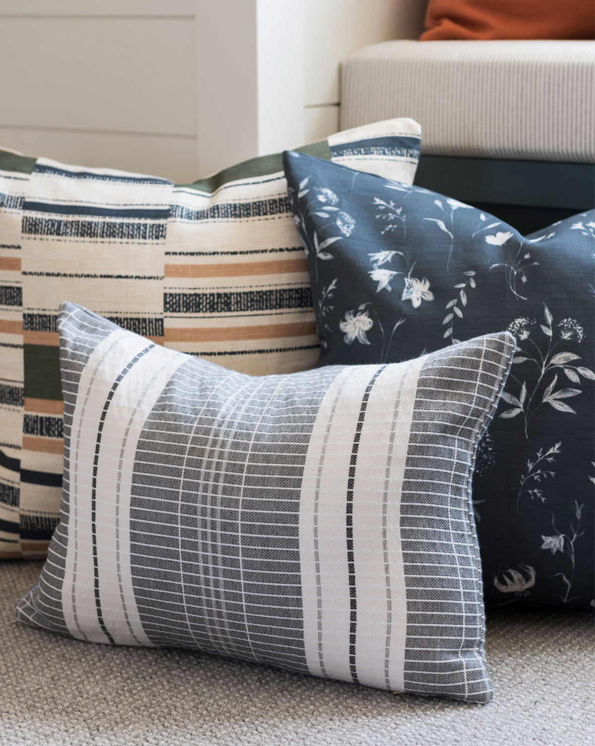 Keegan Mixed Stripe Pillow Cover