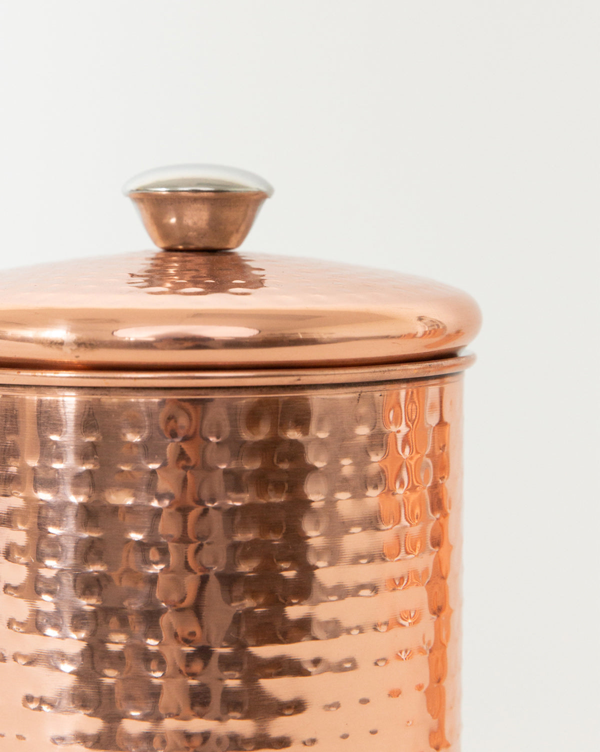 Hammered Copper Canisters