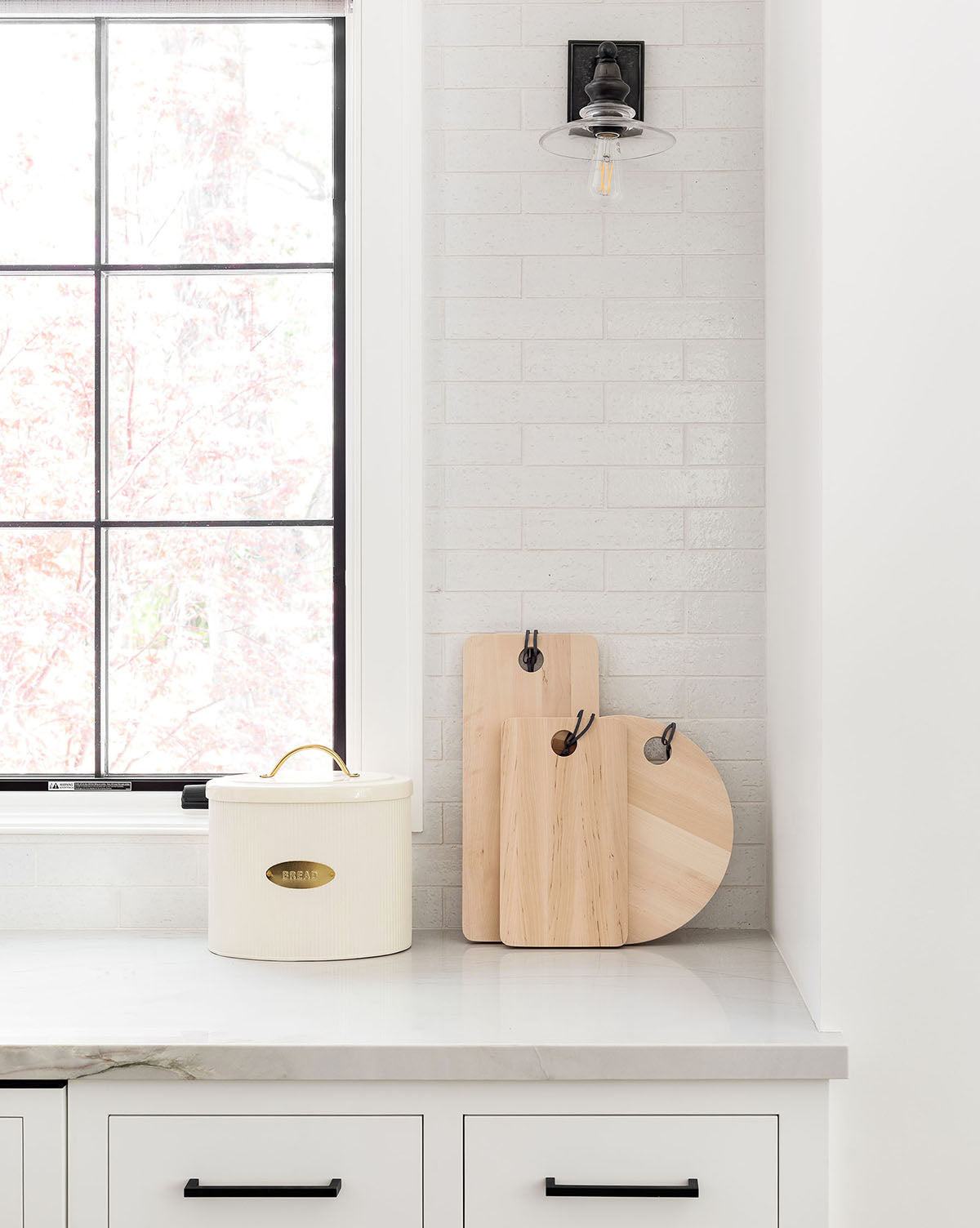 Brass Detailed Metal Bread Box
