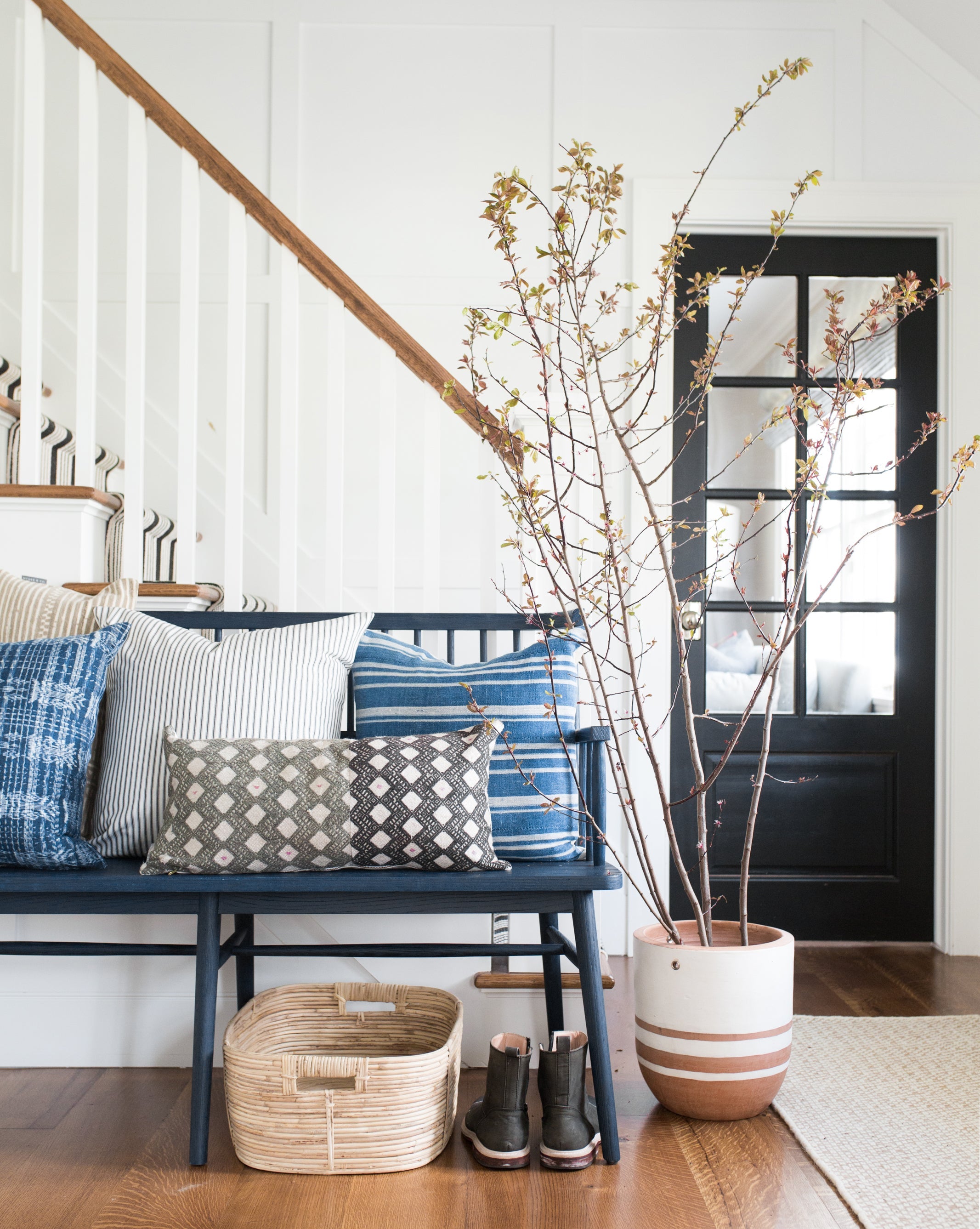 Cane Rattan Rectangle Baskets