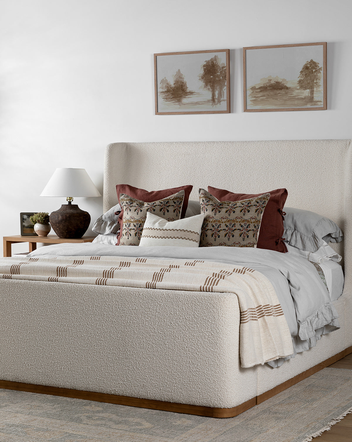 Denning Upholstered Bed (Ready to Ship)