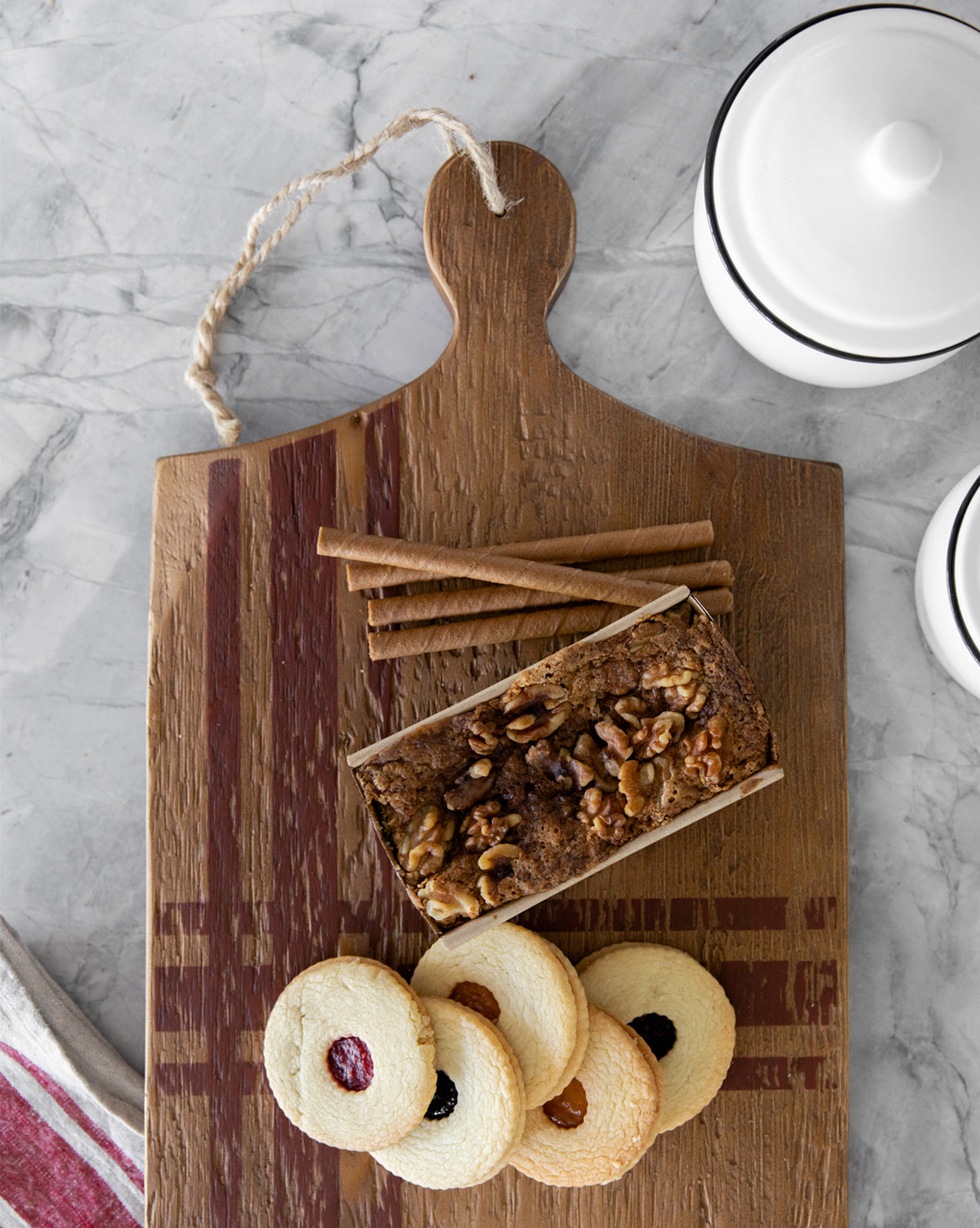 Red Plaid Charcuterie Board