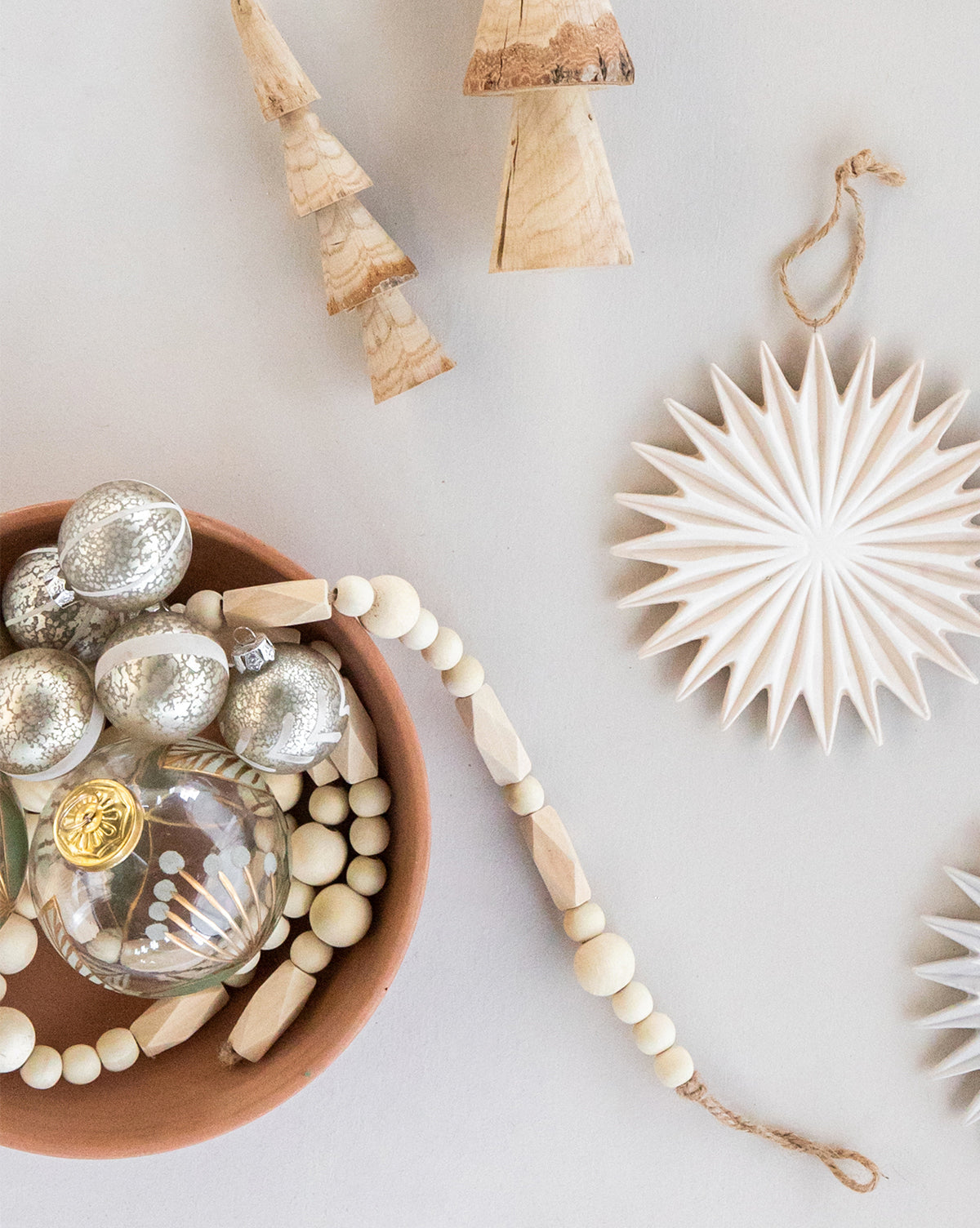 Golden Leaf Ornaments (Set of 2)