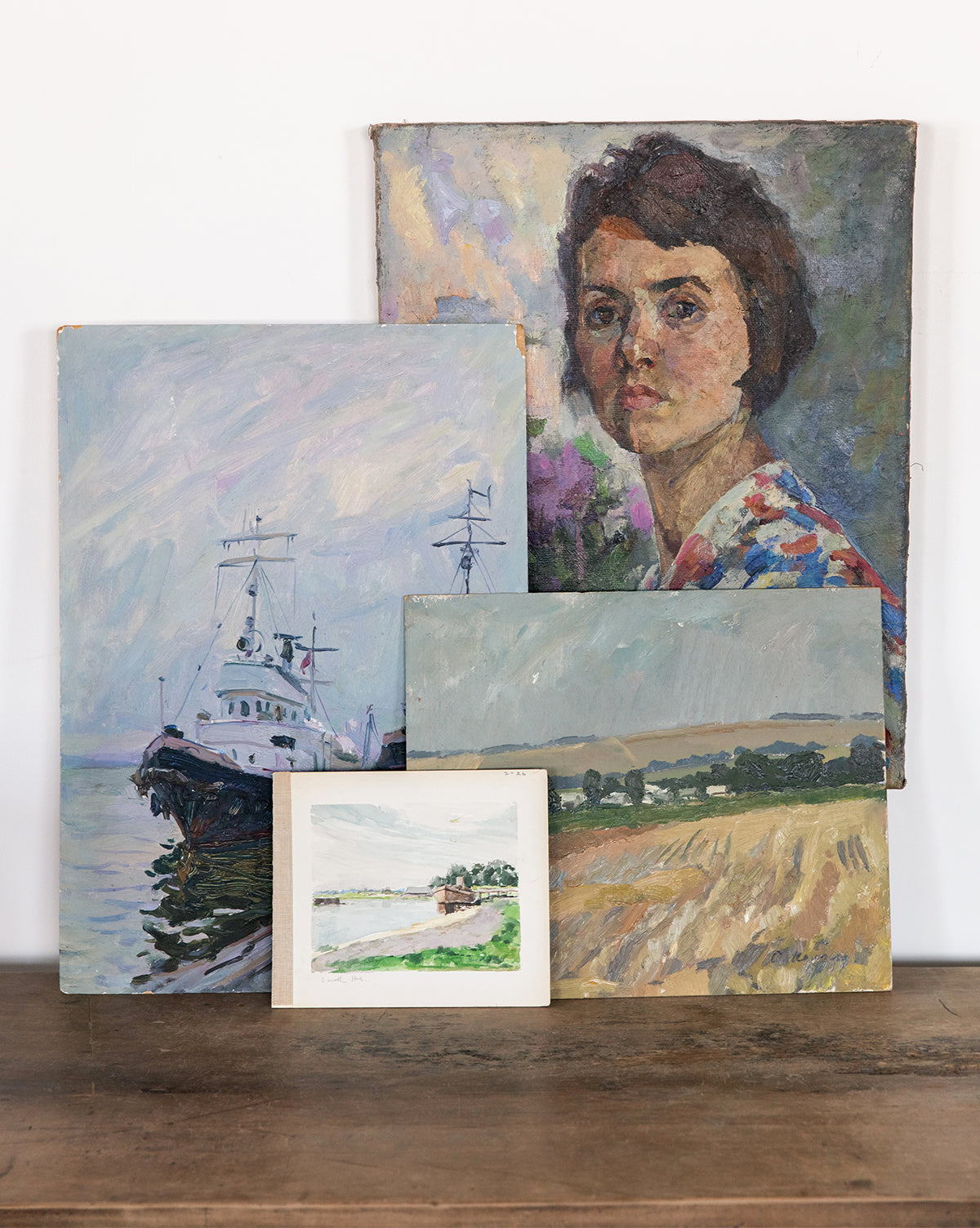 Vintage Rolling Hills Painting