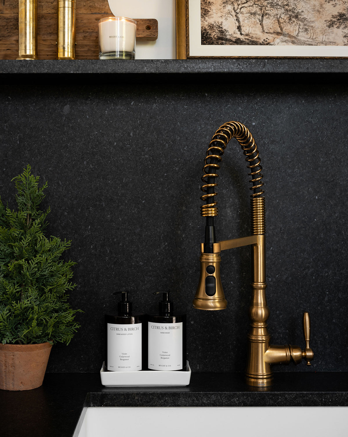 Faux Cypress Potted Tree