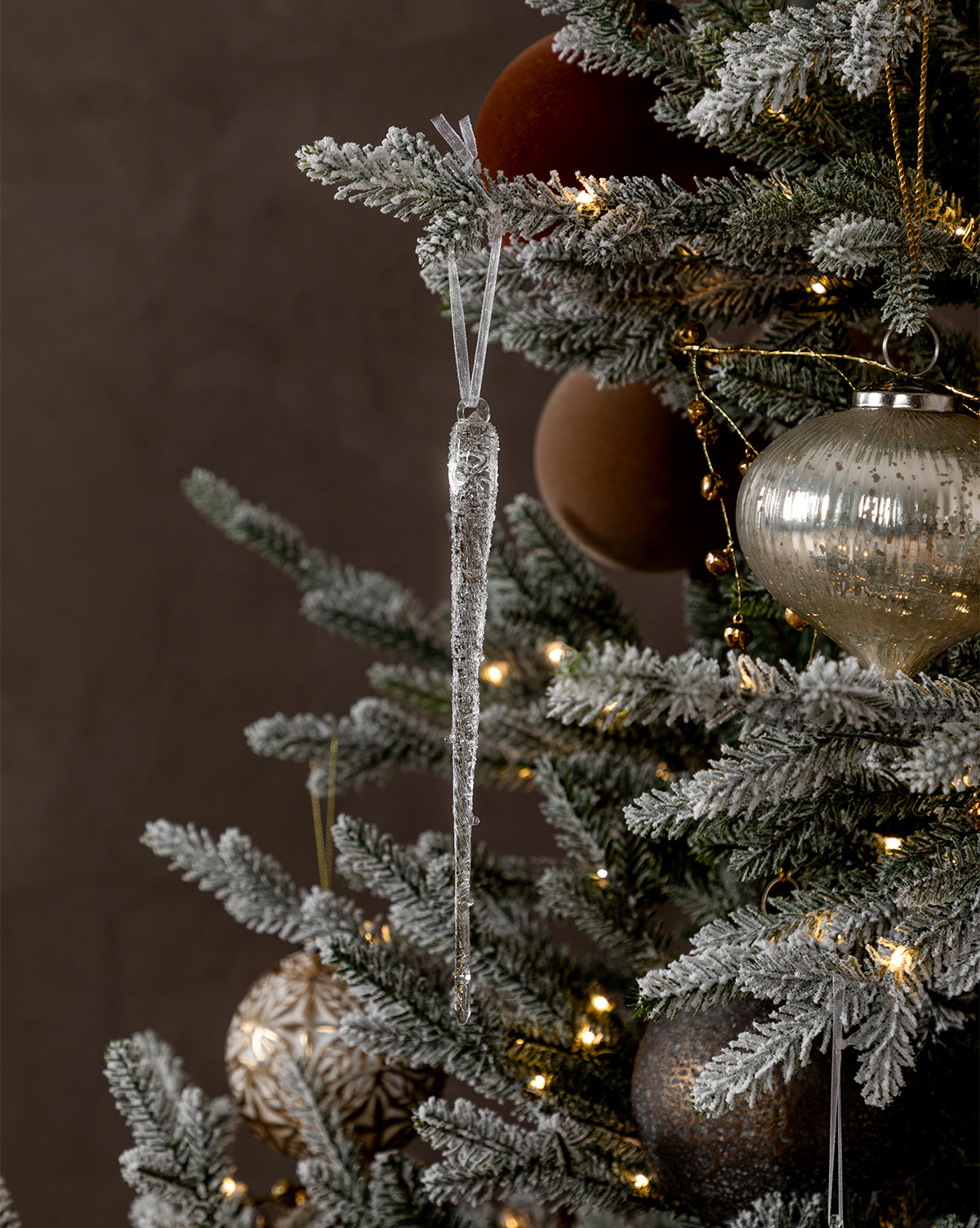 Frosted Icicle Ornaments (Set of 3)