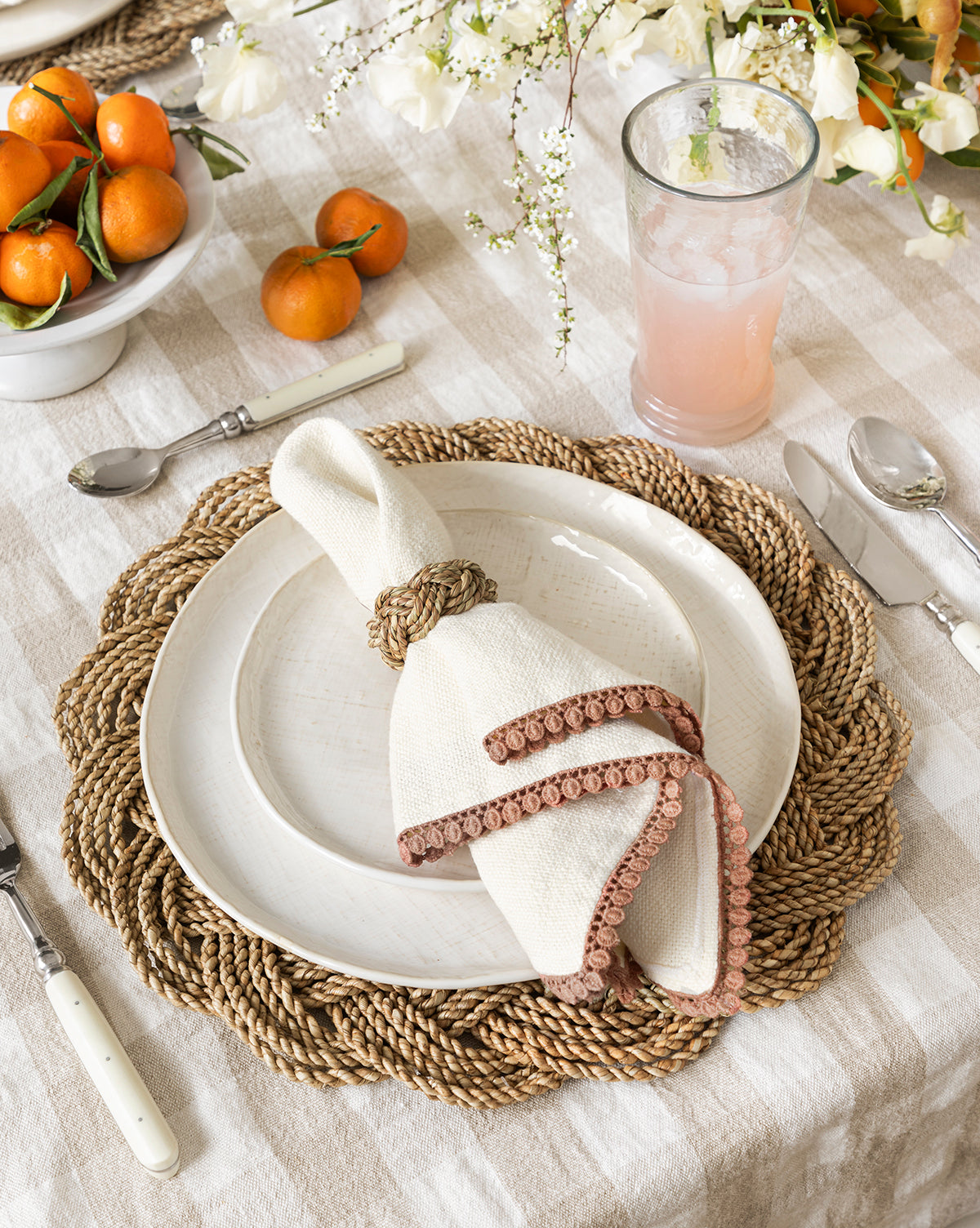 Braided Seagrass Napkin Rings (Set of 4)