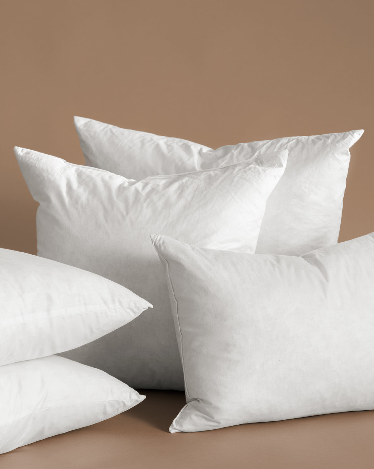 Various-sized down pillow collection from McGee & Co.