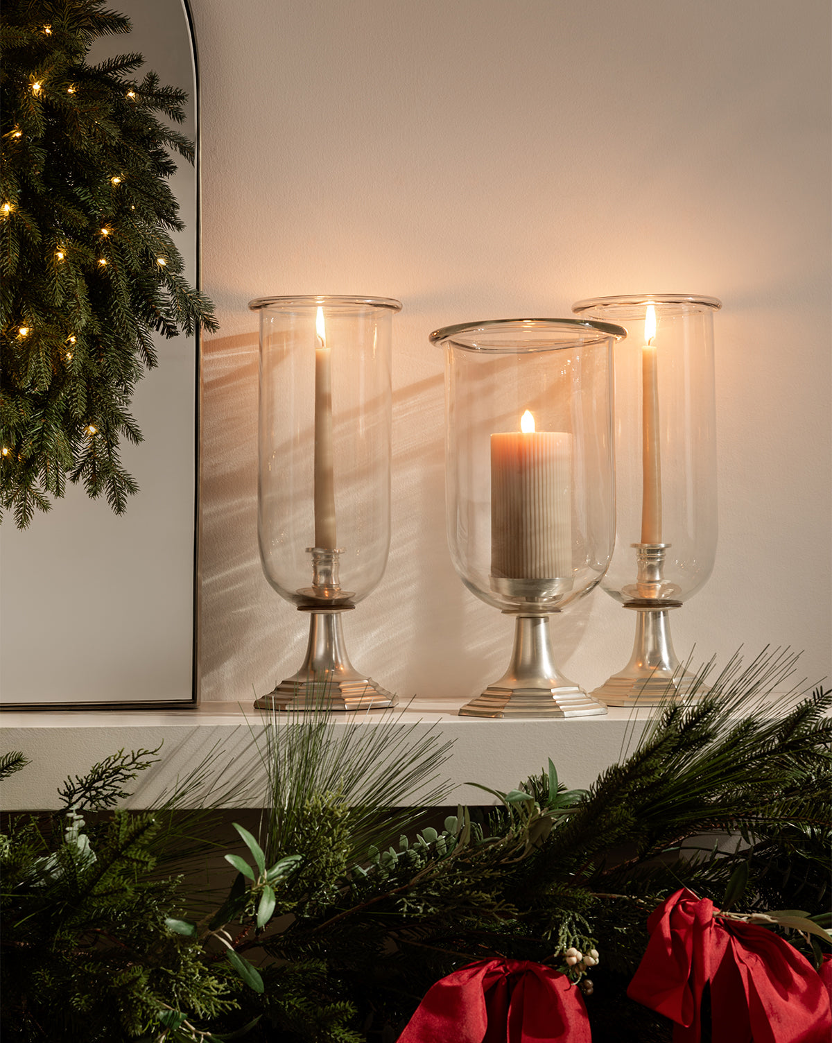 Ribbed Pillar Candle