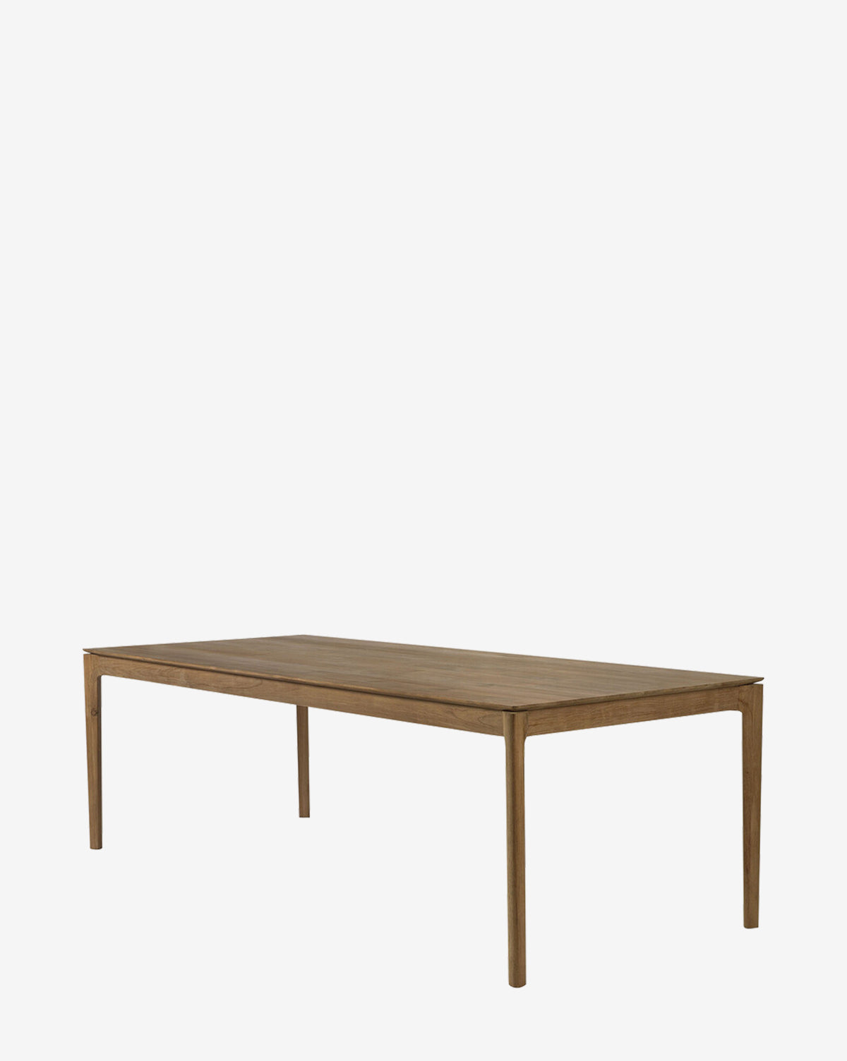 The Alec Dining Table has a durable build, a sleek rectangular wooden top, and four straight legs, making it an ideal centerpiece for your dining room, by McGee & Co.