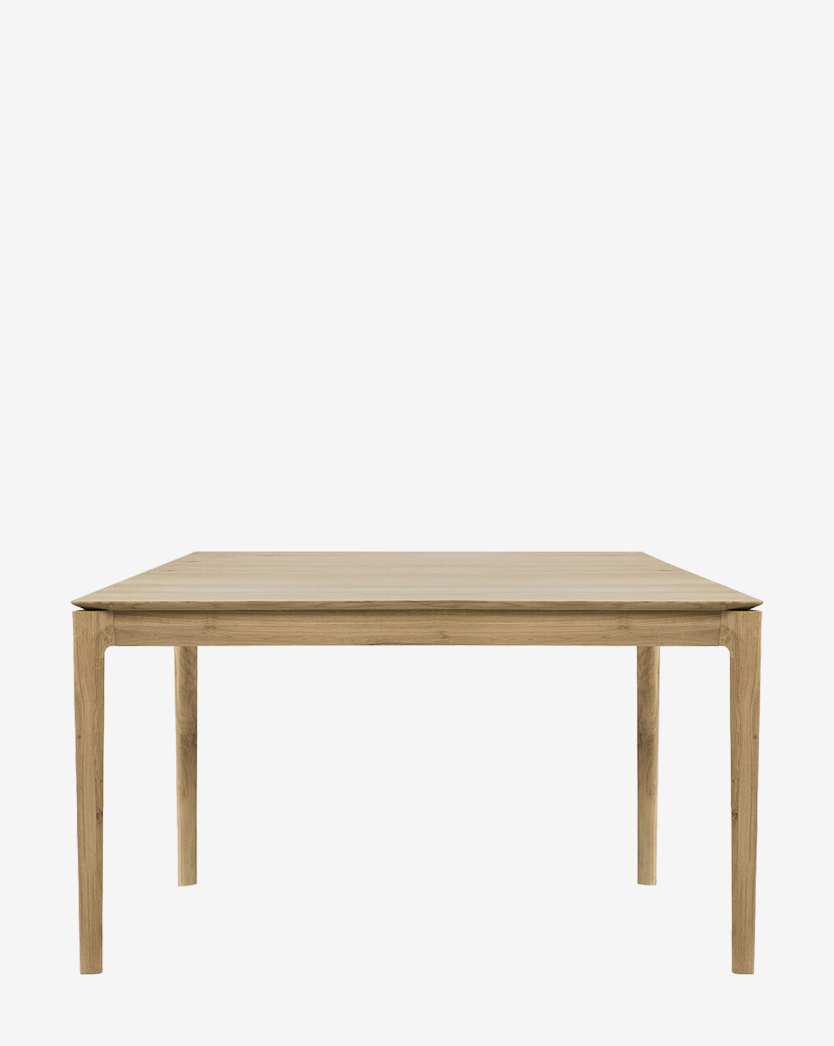 The Alec Dining Table features a rectangular, minimalist wooden design with four straight legs, shown from the front against a plain white background, by McGee & Co. Its sturdy build makes it an ideal addition to any dining room.