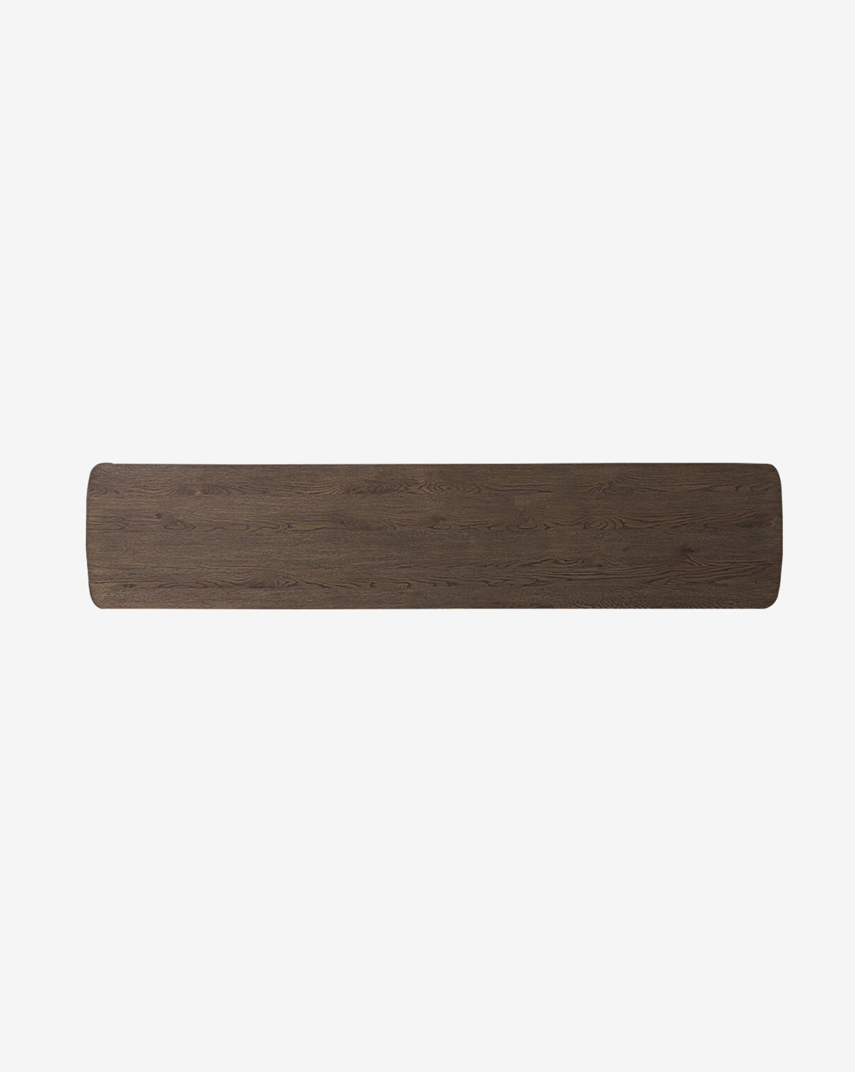The Baldwin Sideboard, featuring a long rectangular shape with rounded corners and a dark brown finish, is shown against a plain white background by McGee & Co.