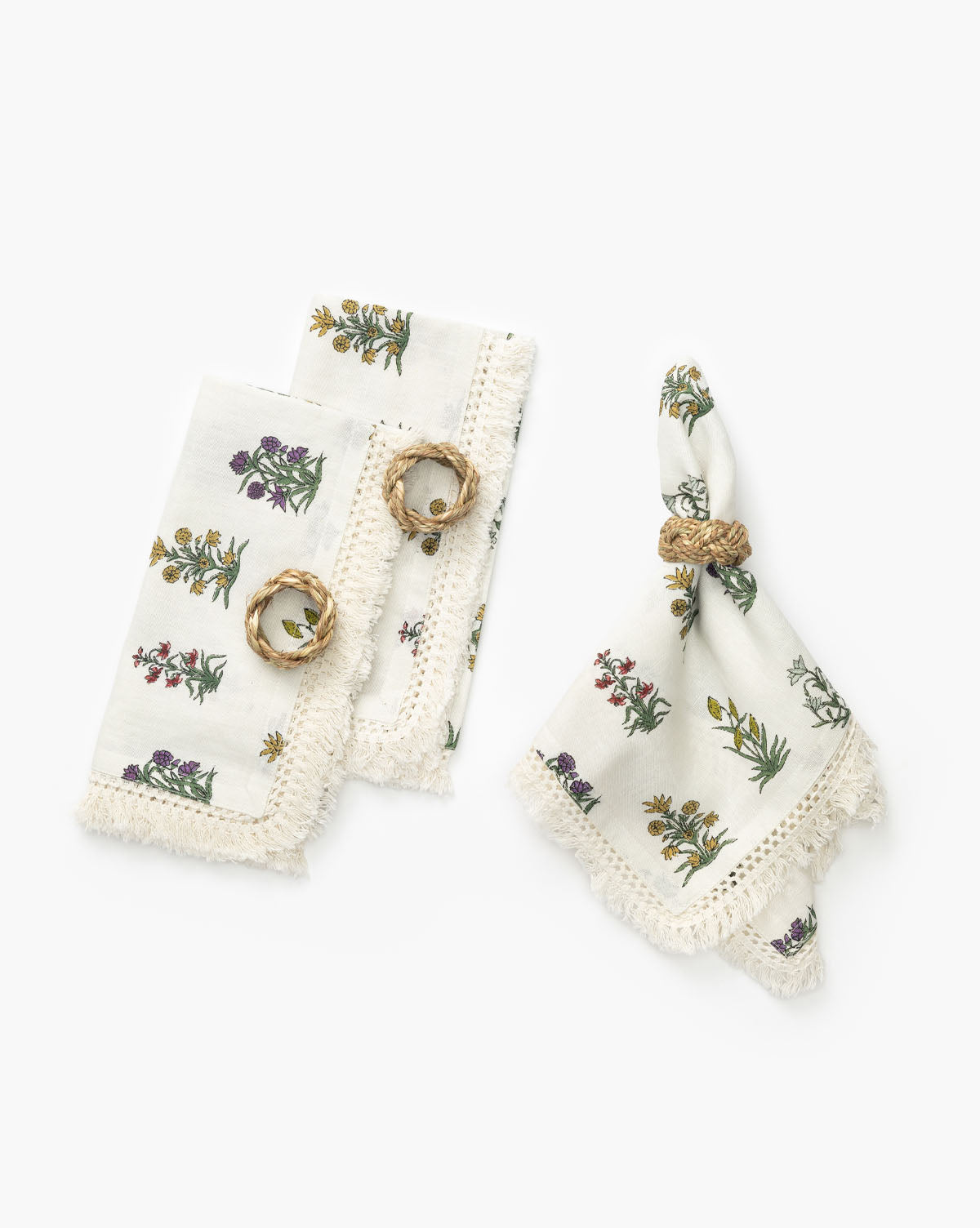 Braided Seagrass Napkin Rings (Set of 4)