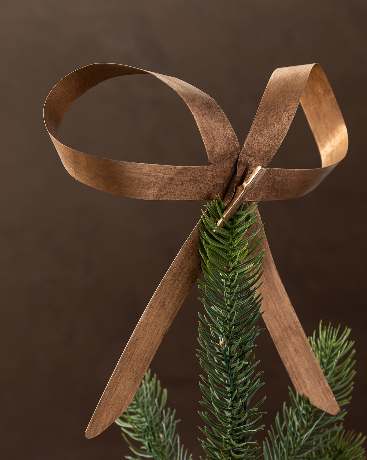 Brass Bow Tree Topper