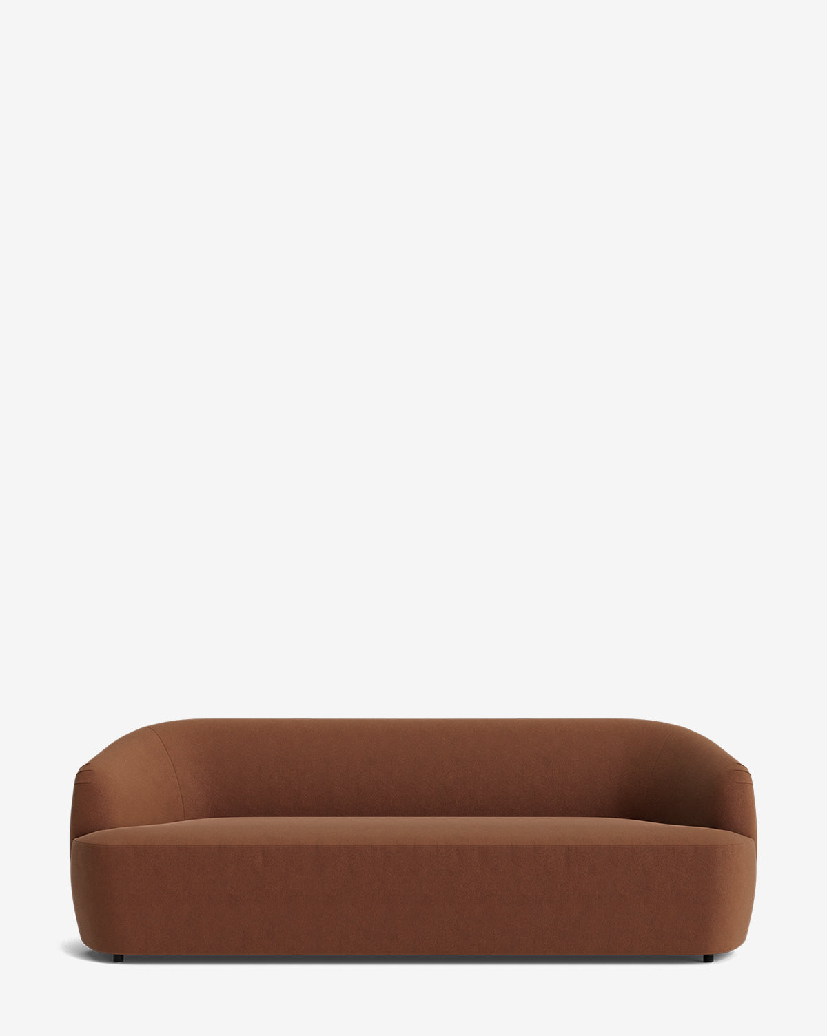 The Makerspalm Byron Sofa 96 features a modern, low-profile design with smooth, rounded edges, a curved back, and hidden legs, set against a plain white background. McGee & Co.